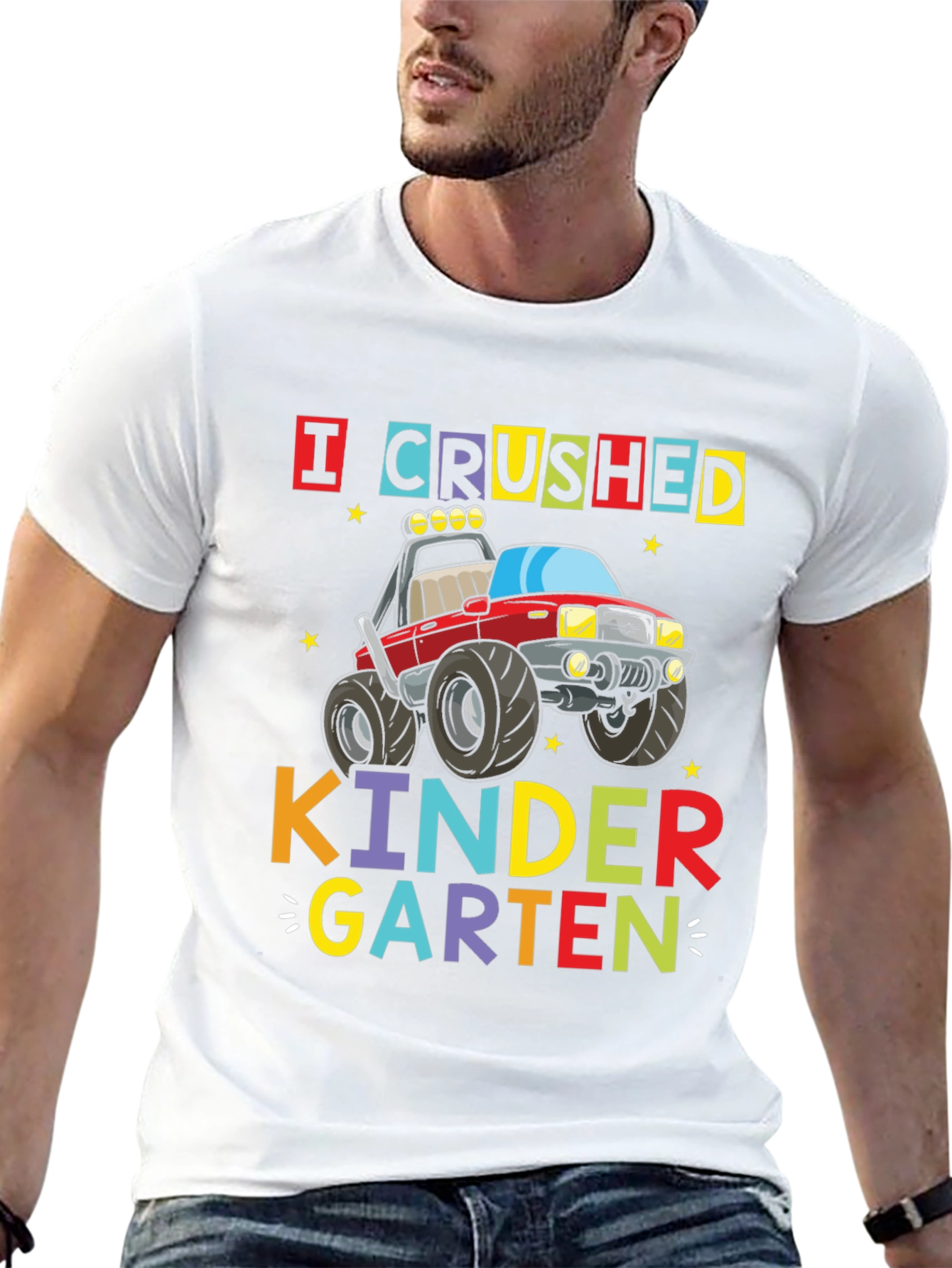 Crushed Kindergarten Monster Truck Graphic Tee