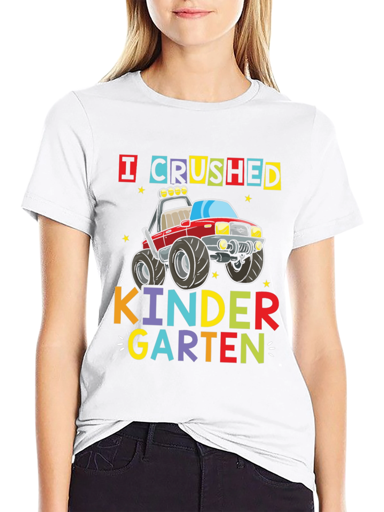 Crushed Kindergarten Monster Truck Graphic Tee