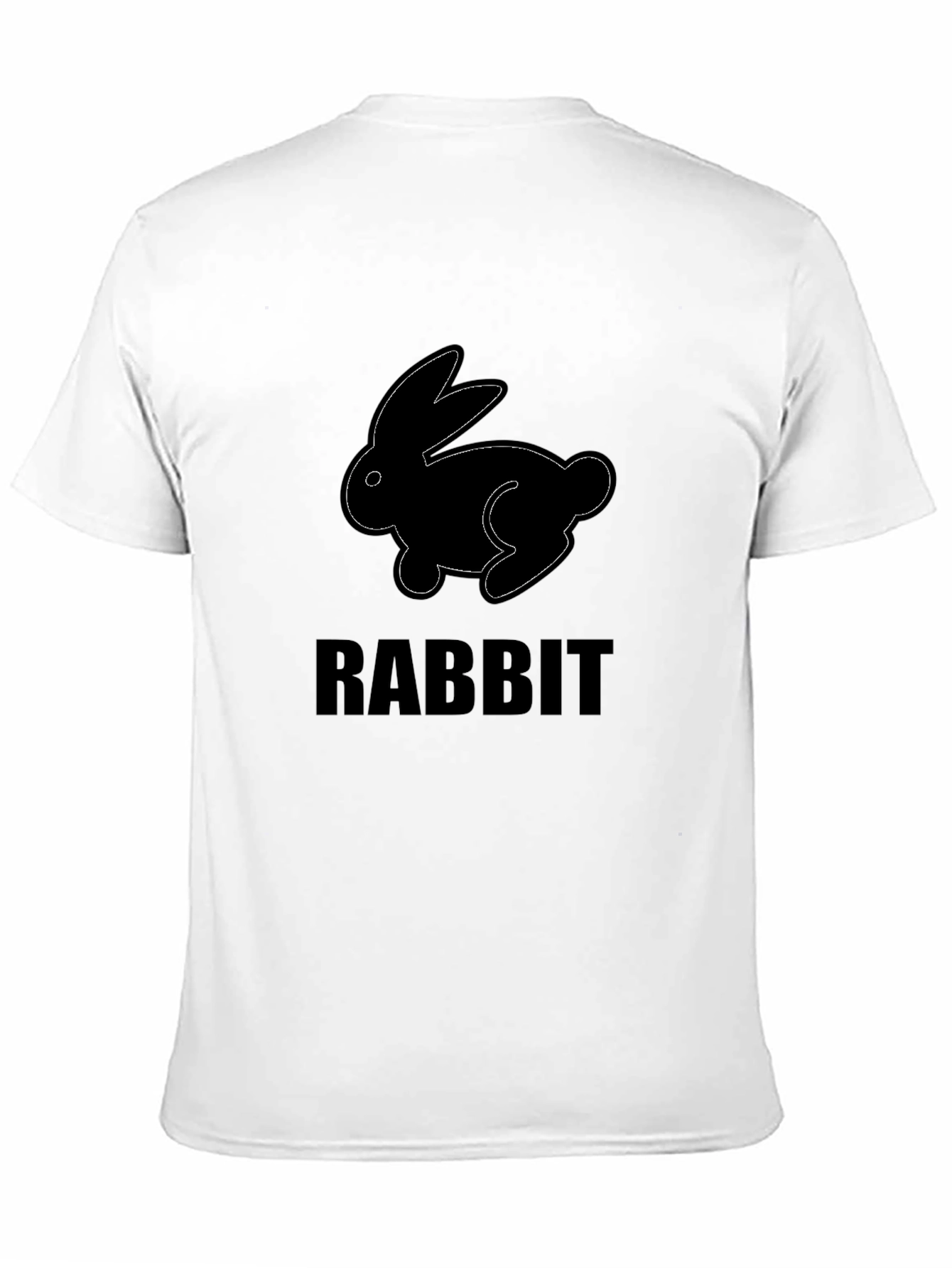 Rabbit Graphic Print Crew Neck T-Shirt