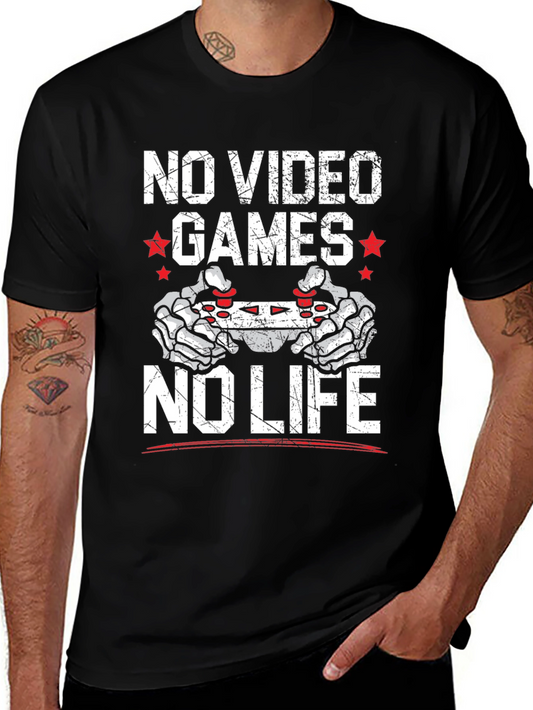 No Video Games No Life Graphic Tee