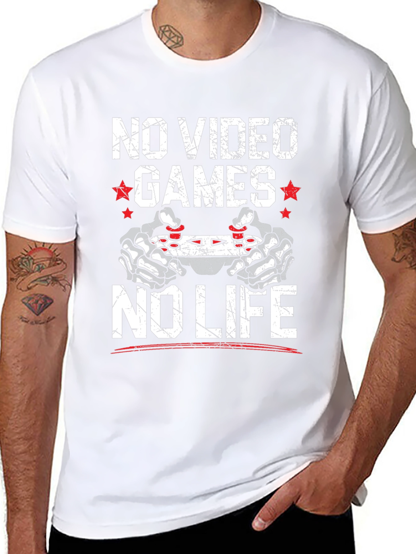 No Video Games No Life Graphic Tee