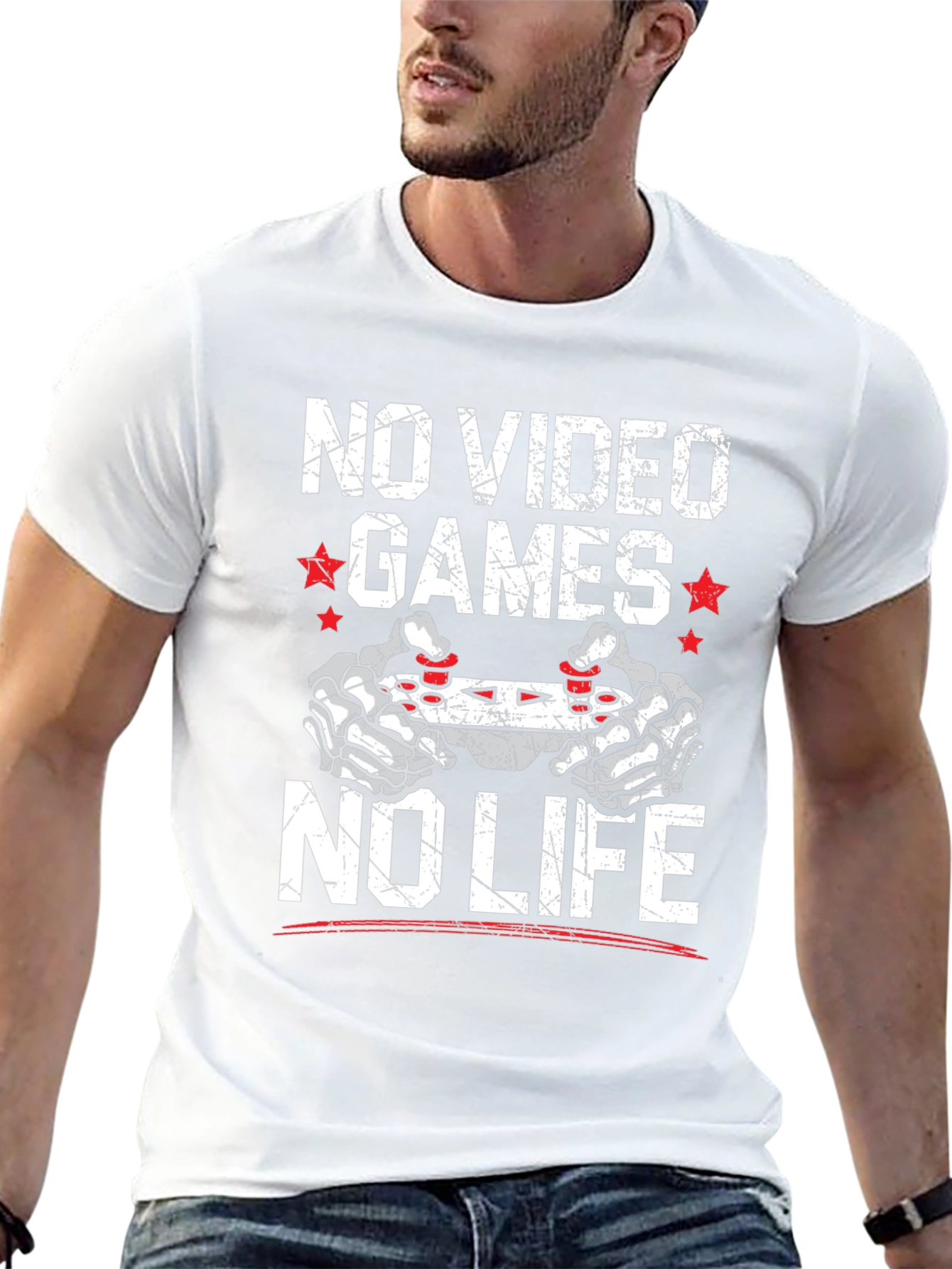 No Video Games No Life Graphic Tee