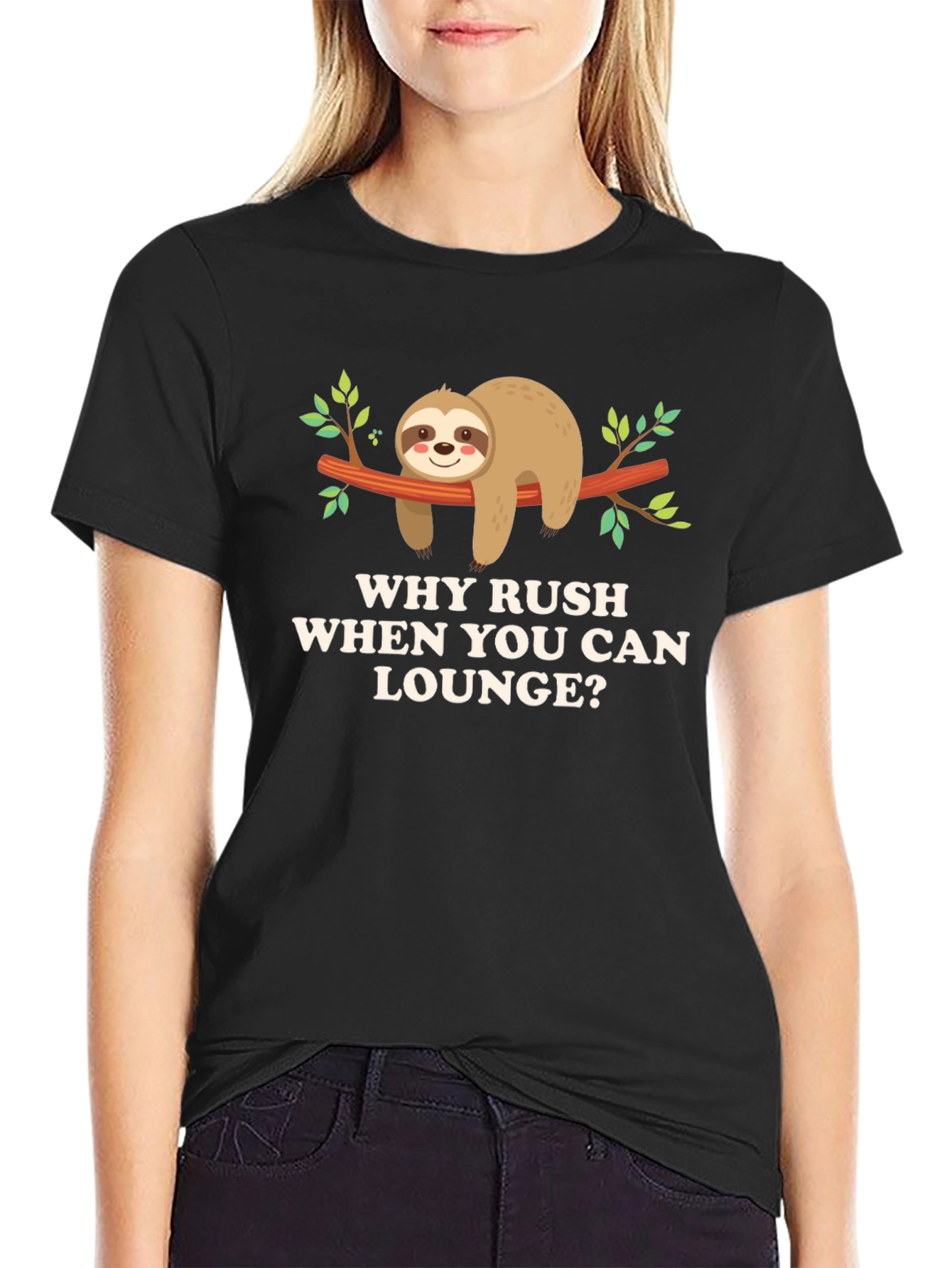 Why Rush Lounge? Sloth Graphic Tee