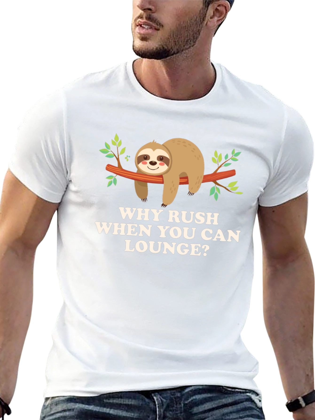 Why Rush Lounge? Sloth Graphic Tee