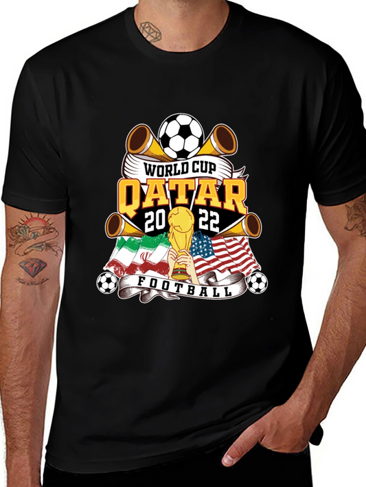 World Cup Qatar 2022 Football Graphic T-Shirt