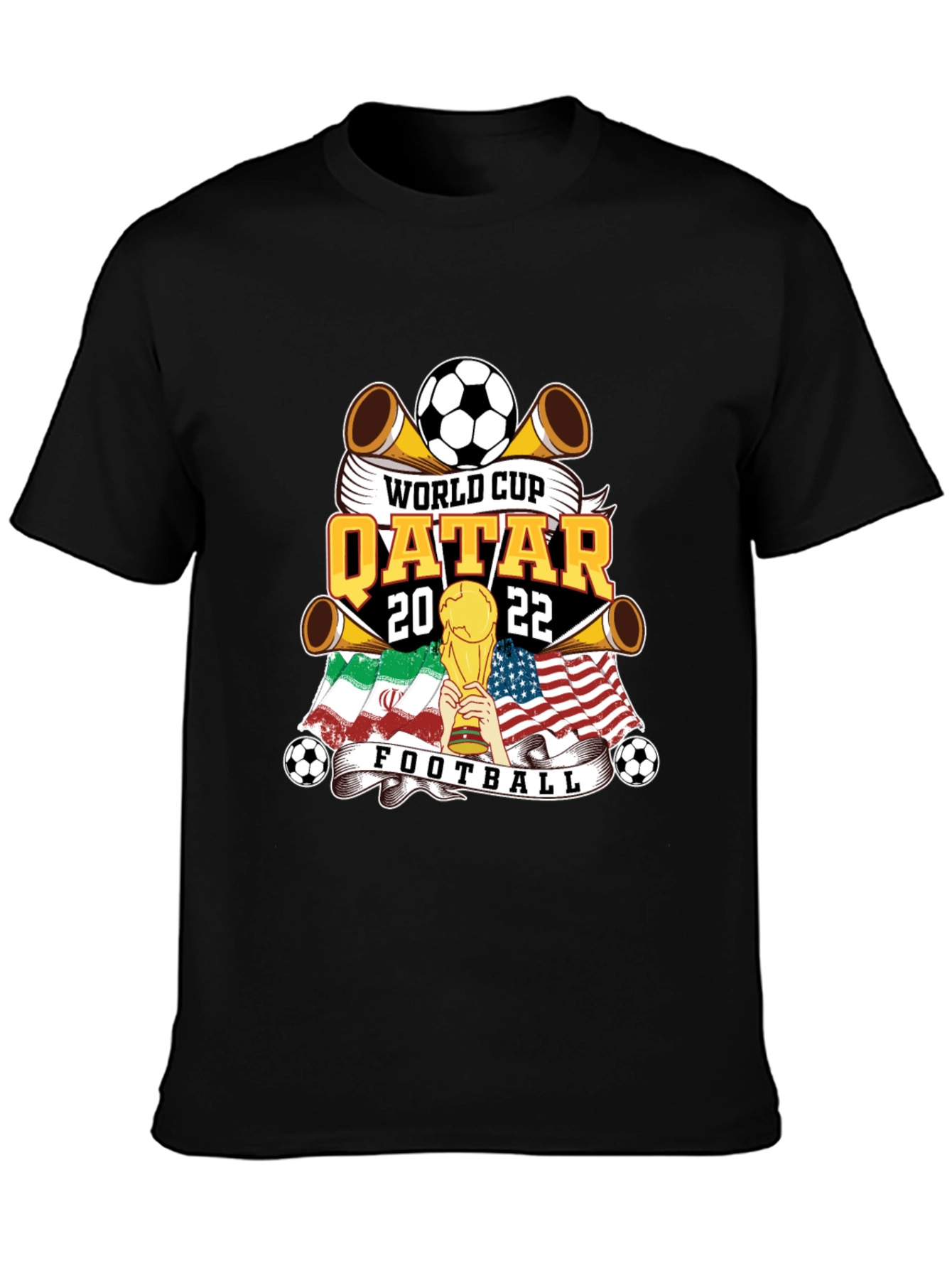 World Cup Qatar 2022 Football Graphic T-Shirt