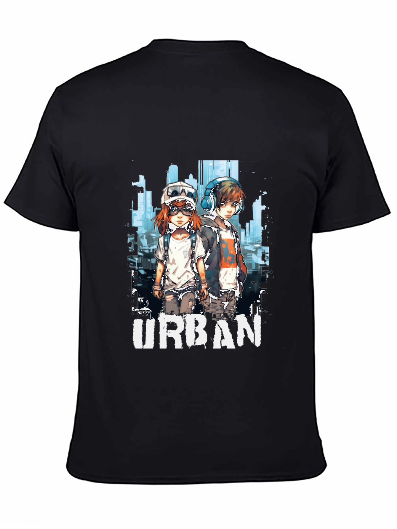 Urban Anime Graphic T-Shirt