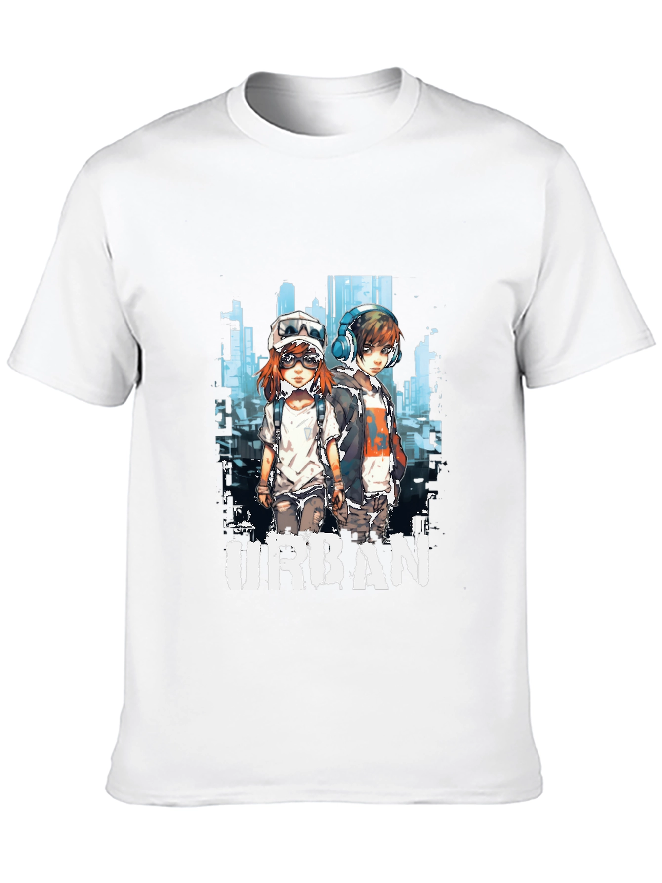 Urban Anime Graphic T-Shirt