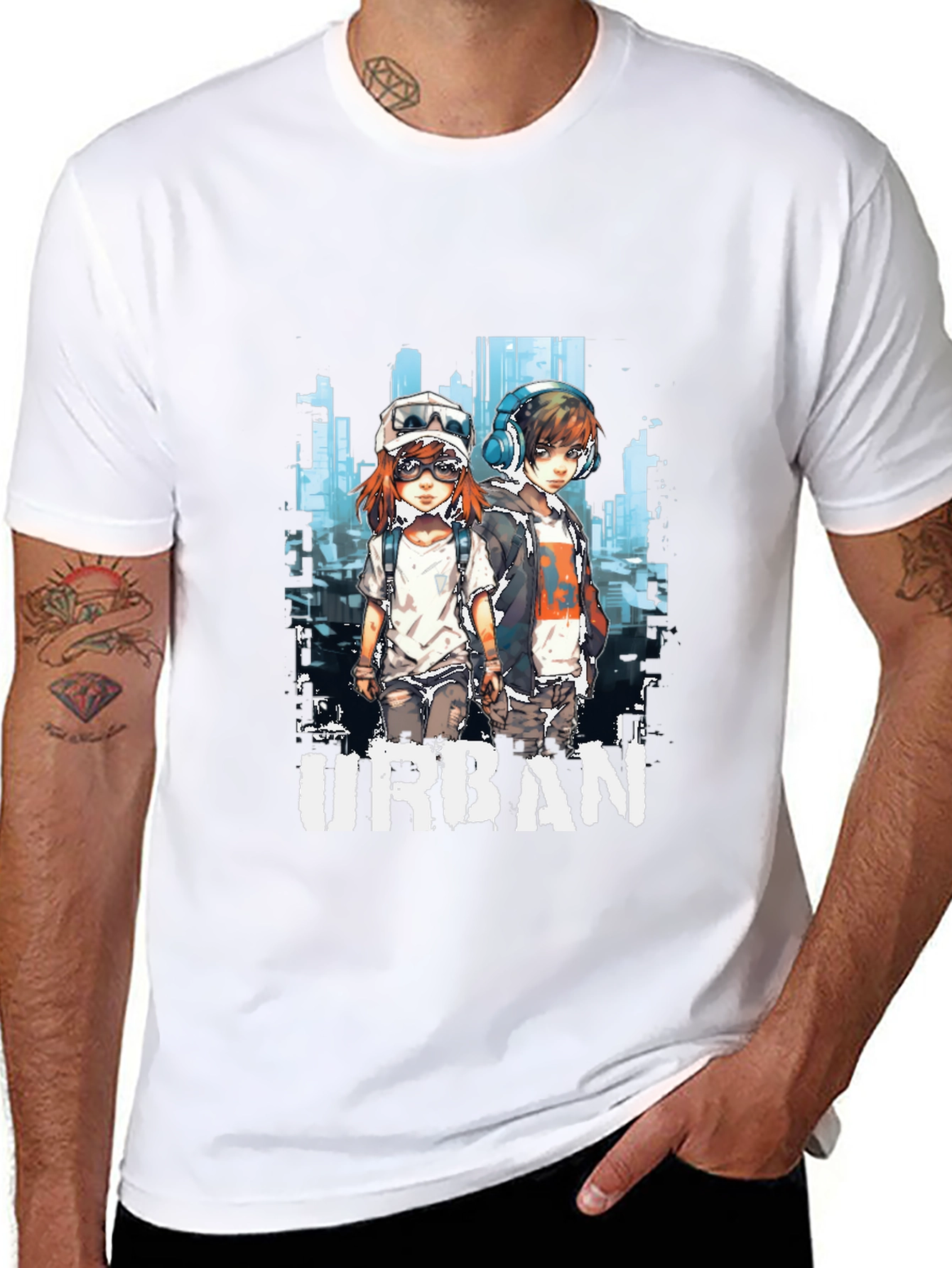 Urban Anime Graphic T-Shirt