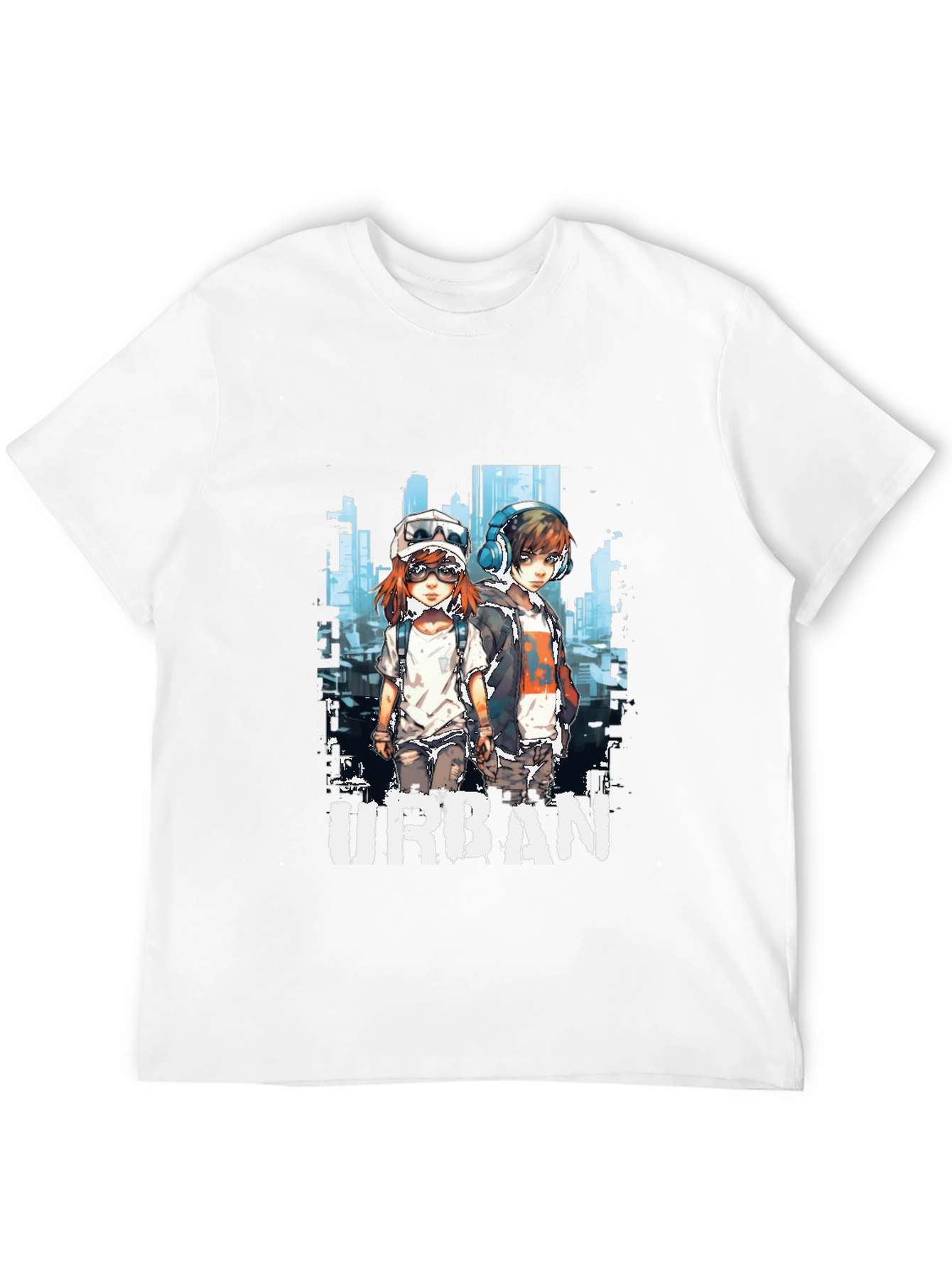 Urban Anime Graphic T-Shirt