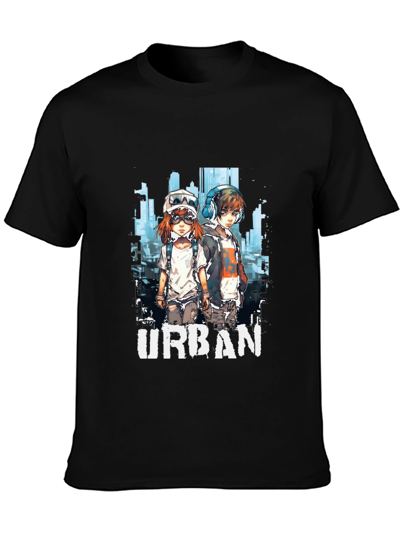 Urban Anime Graphic T-Shirt