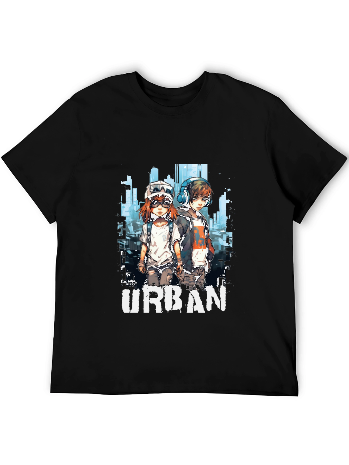 Urban Anime Graphic T-Shirt