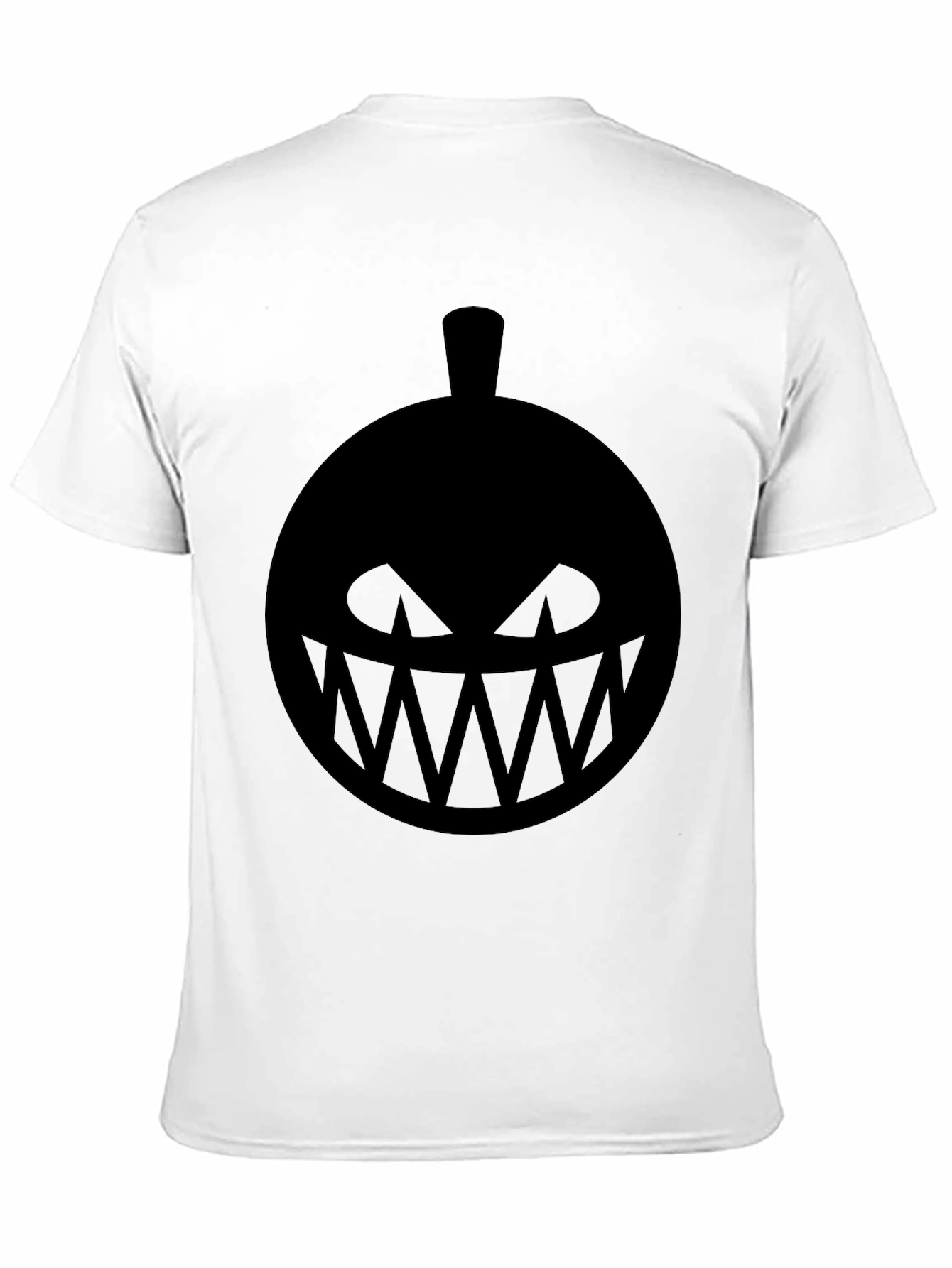 Spooky Pumpkin Face Graphic Tee - Halloween Shirt
