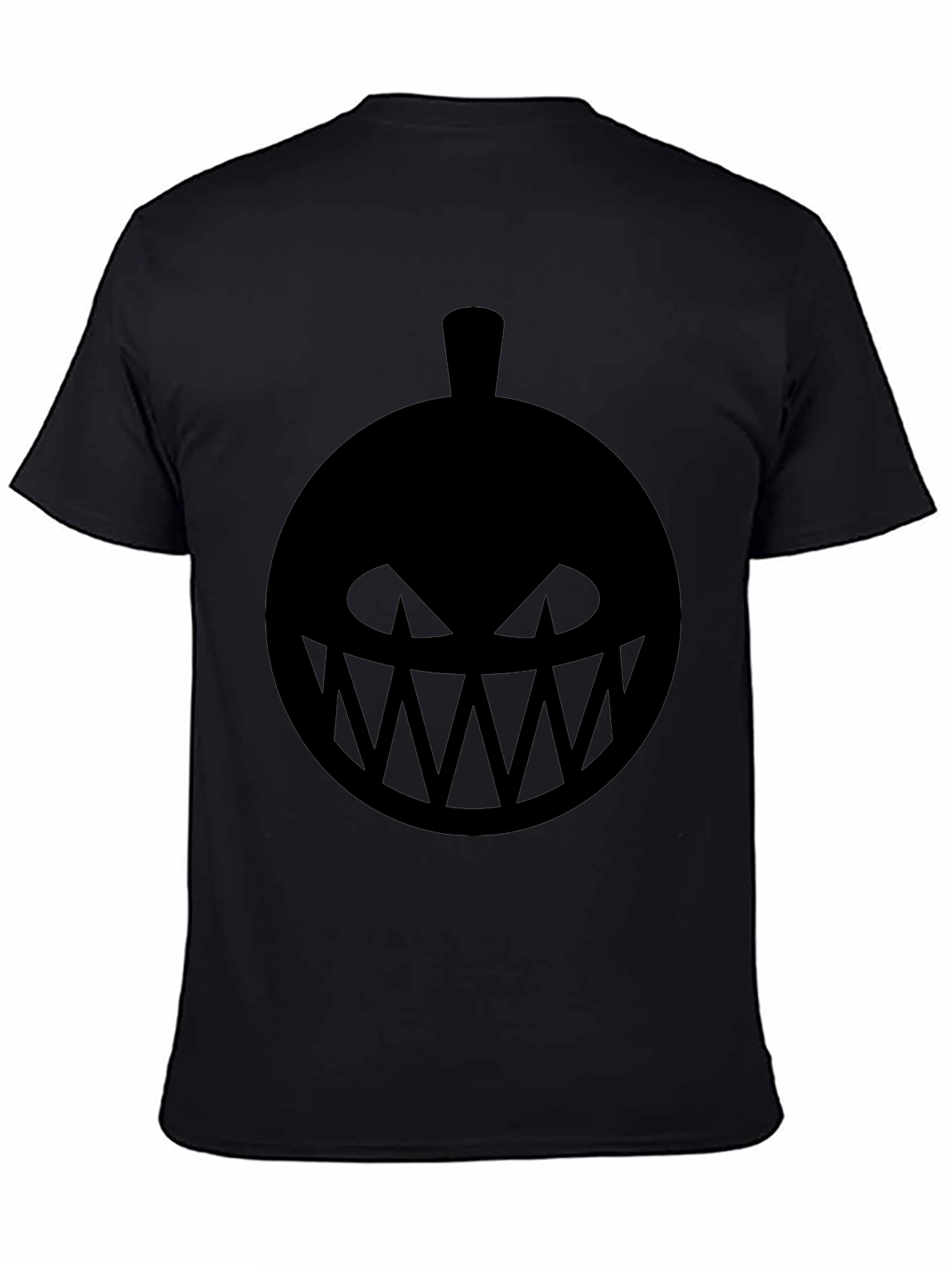 Spooky Pumpkin Face Graphic Tee - Halloween Shirt