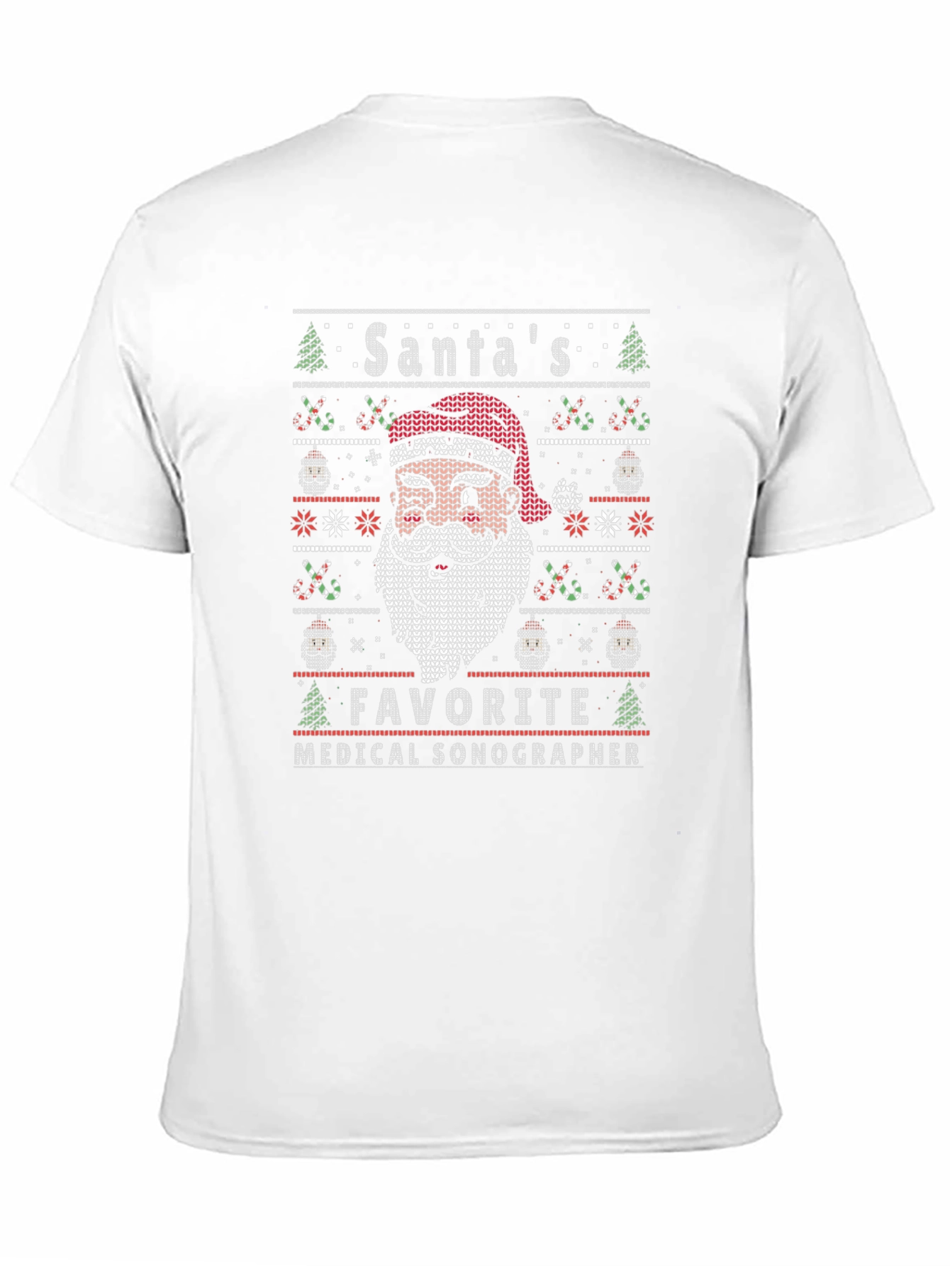 Santas Favorite Medical Sonographer Ugly Christmas Sweater T-Shirt