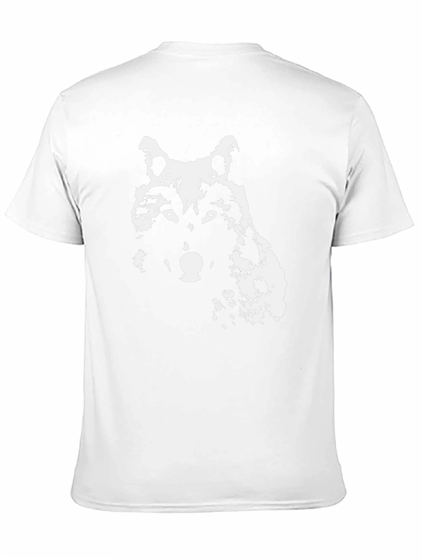 Wolf Graphic Print Black T-Shirt - Casual Style