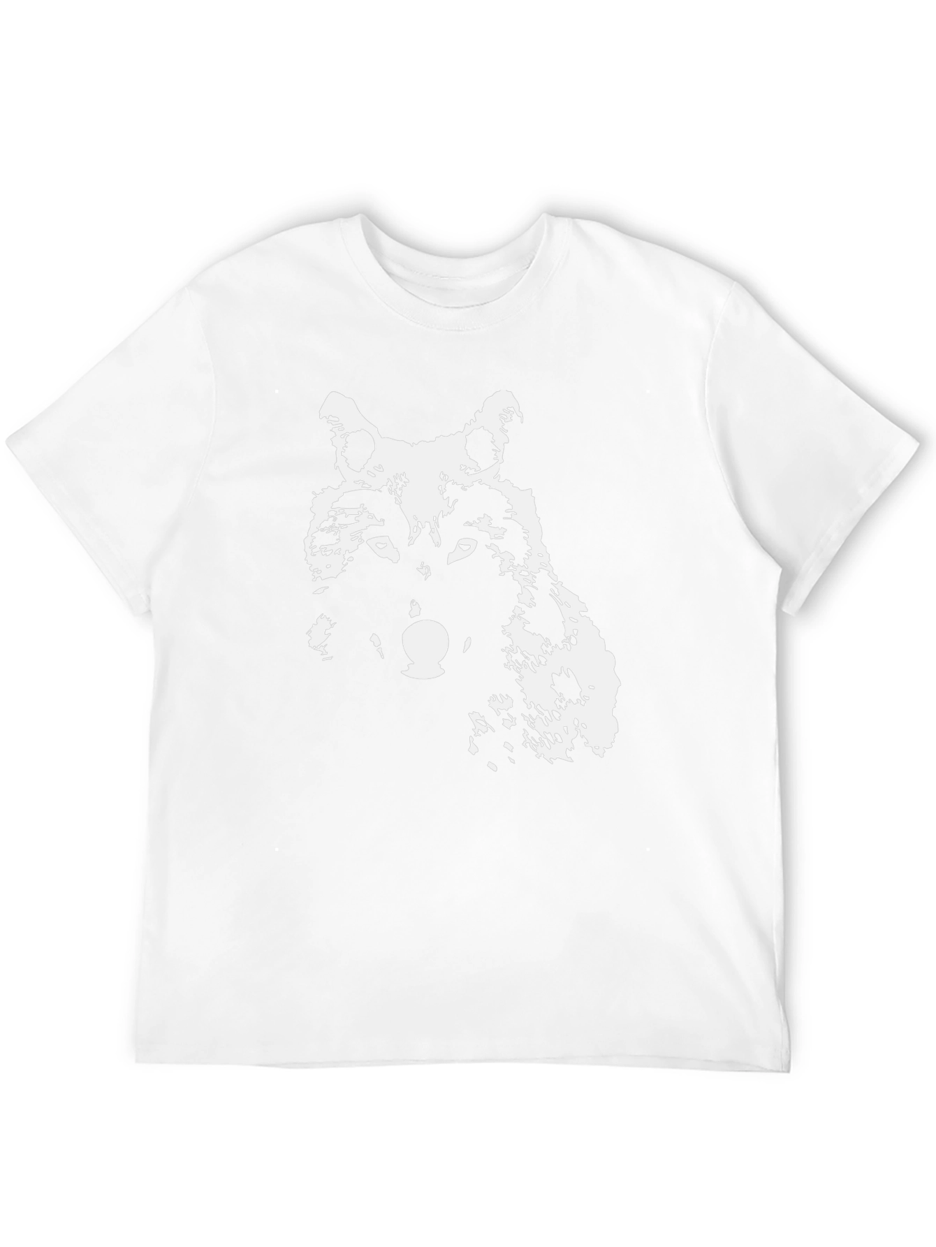 Wolf Graphic Print Black T-Shirt - Casual Style