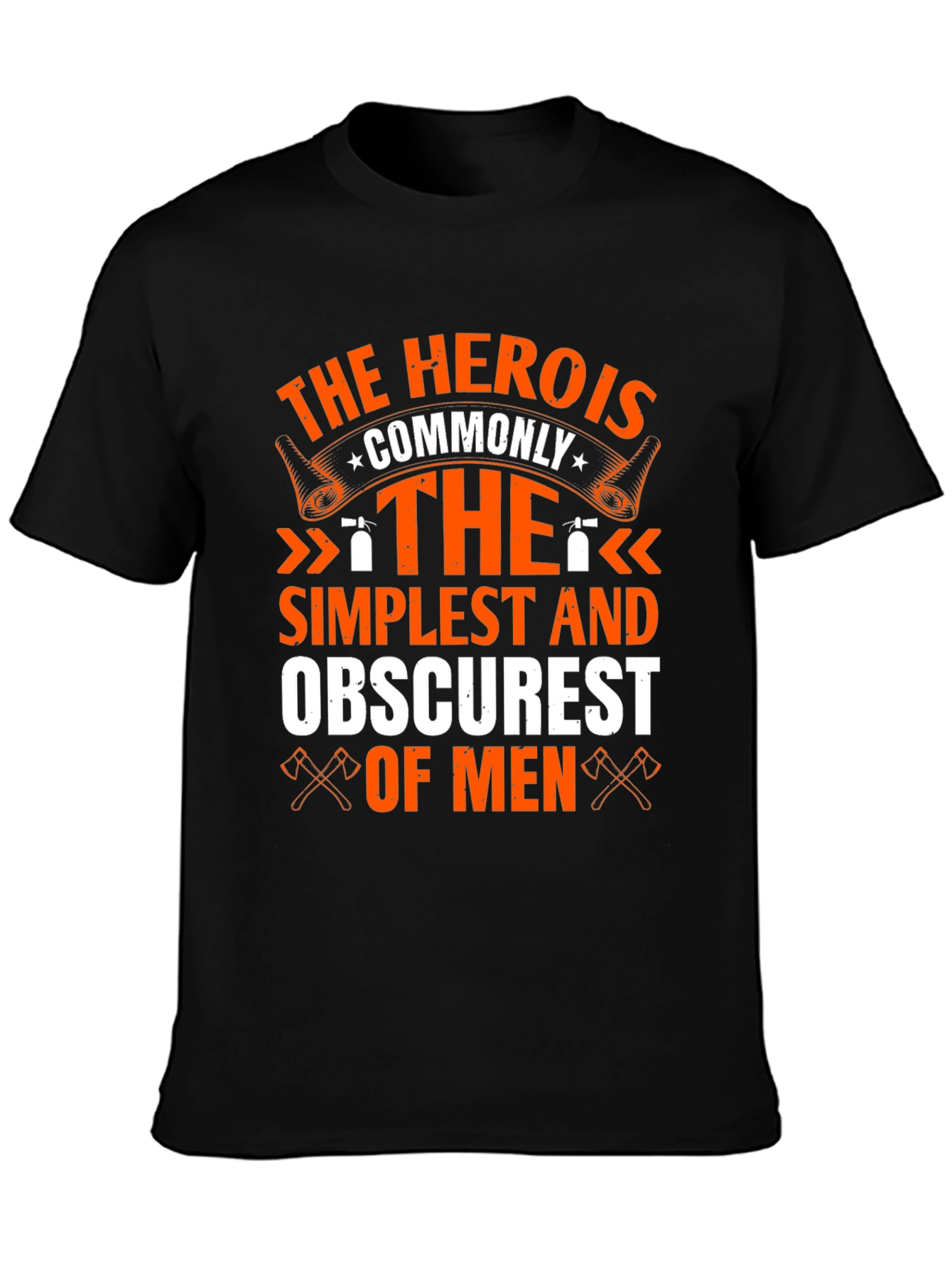 Hero Simplest Obscurest Men Graphic Tee
