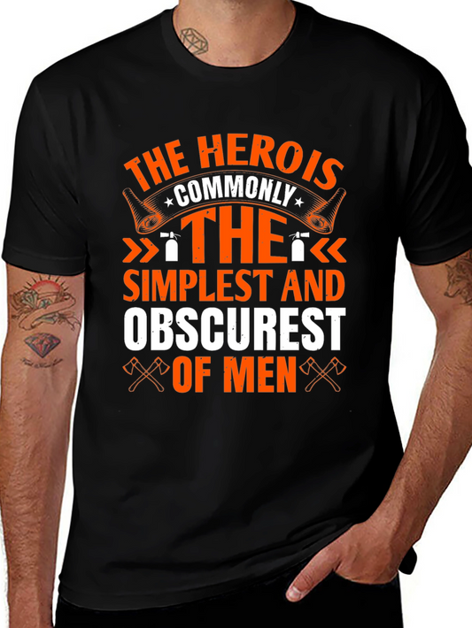 Hero Simplest Obscurest Men Graphic Tee