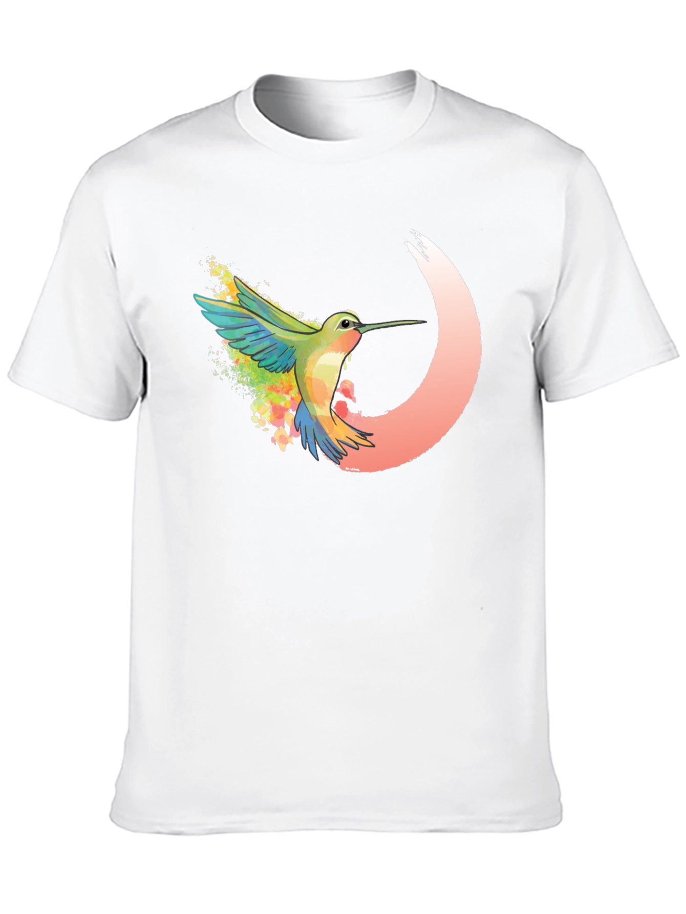 Hummingbird Graphic Tee - Artistic Design