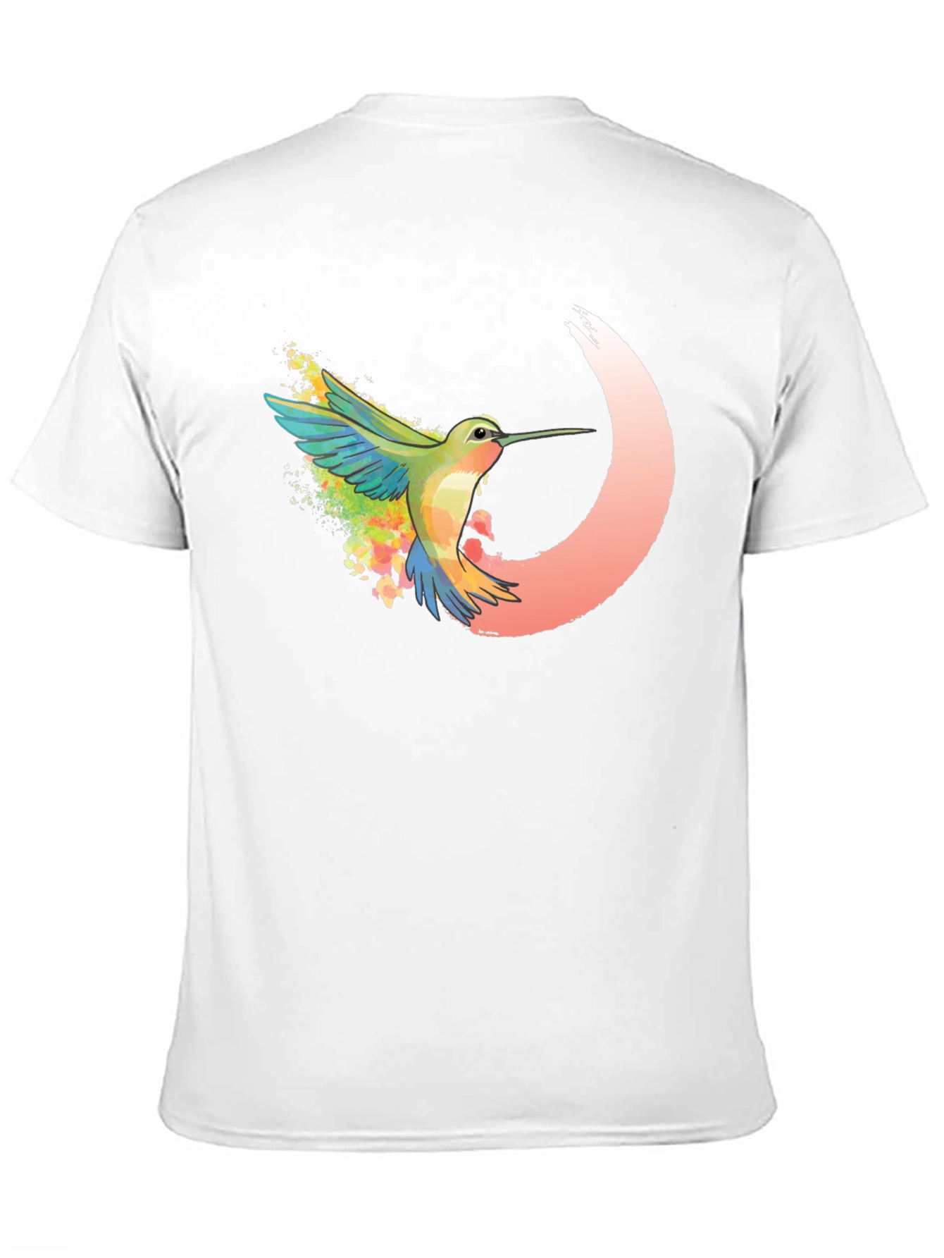 Hummingbird Graphic Tee - Artistic Design