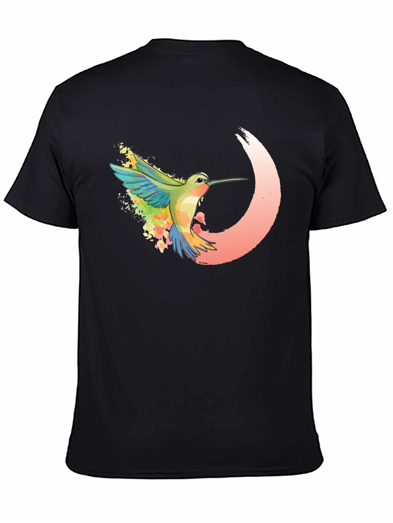 Hummingbird Graphic Tee - Artistic Design