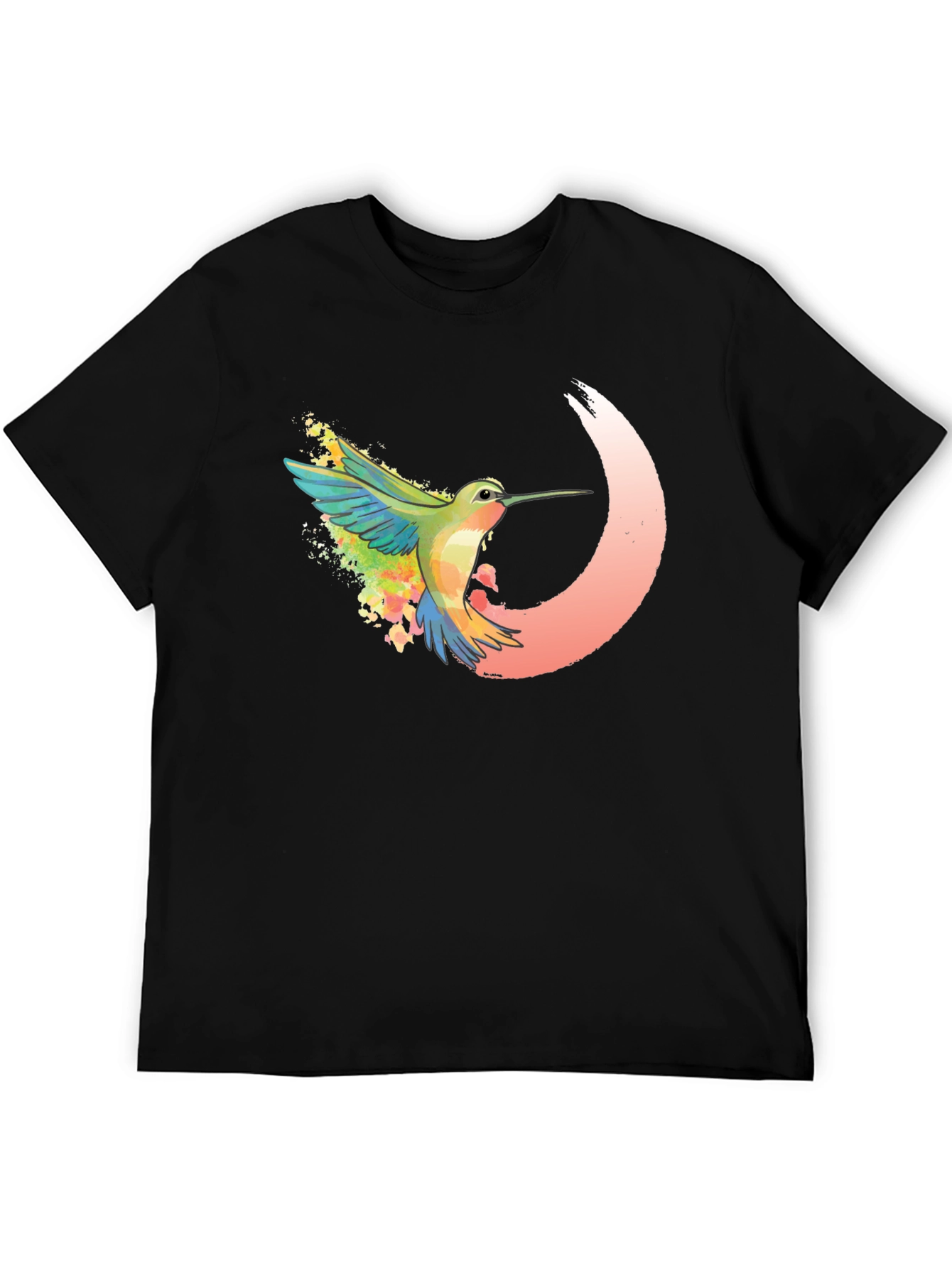 Hummingbird Graphic Tee - Artistic Design
