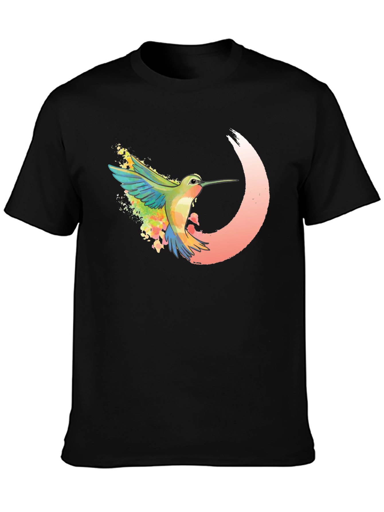 Hummingbird Graphic Tee - Artistic Design