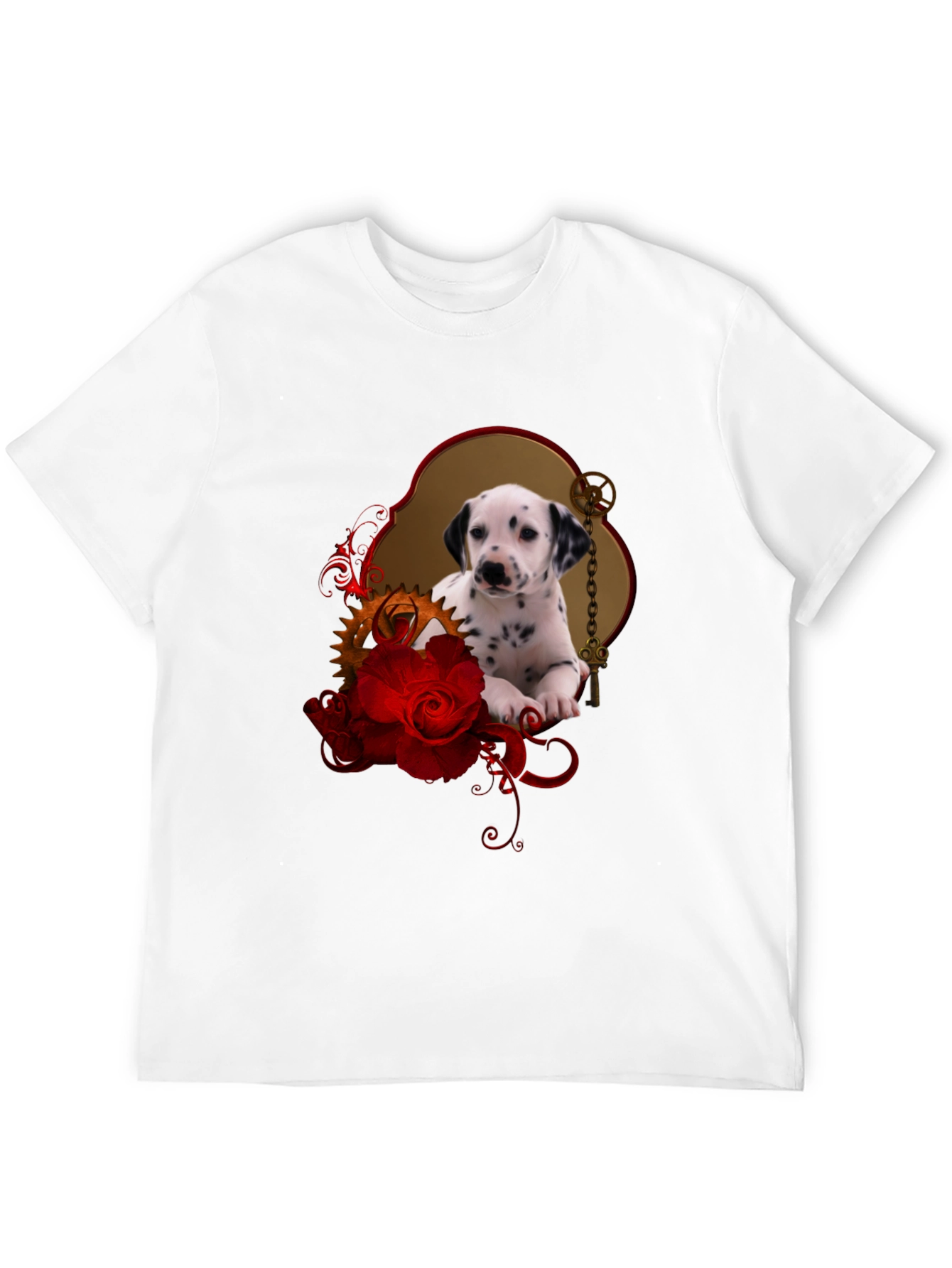 Dalmatian Puppy & Roses T-Shirt