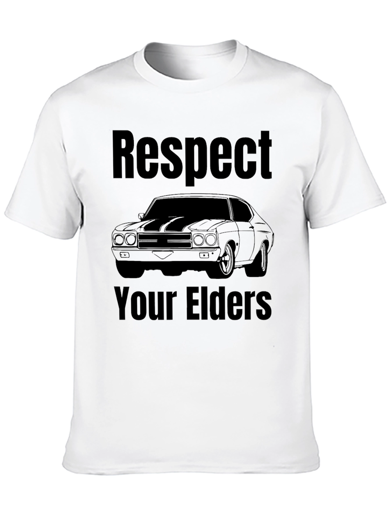 Respect Your Elders Car Graphic T-Shirt