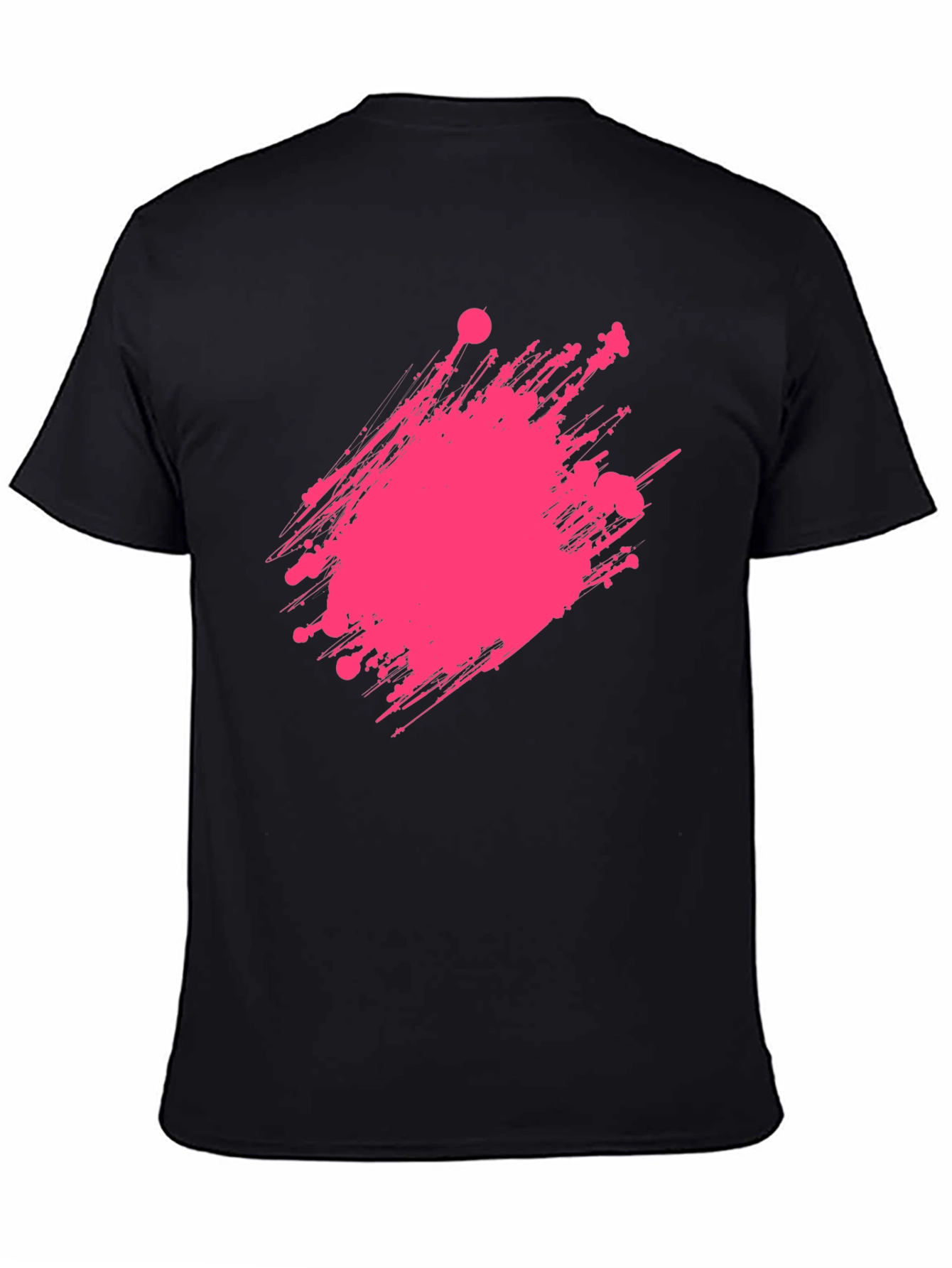 Modern Graphic Print Crew Neck T-Shirt
