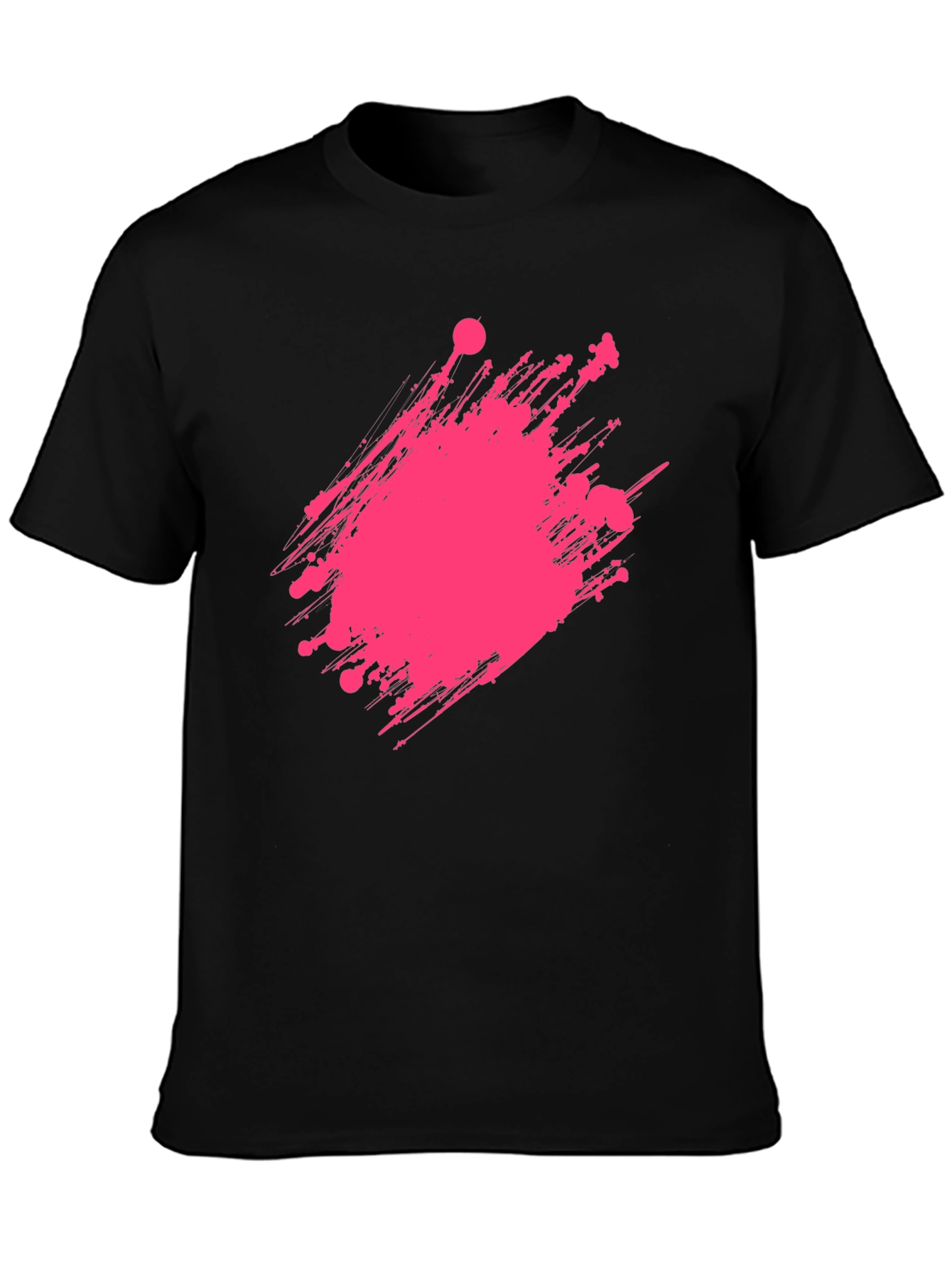 Modern Graphic Print Crew Neck T-Shirt