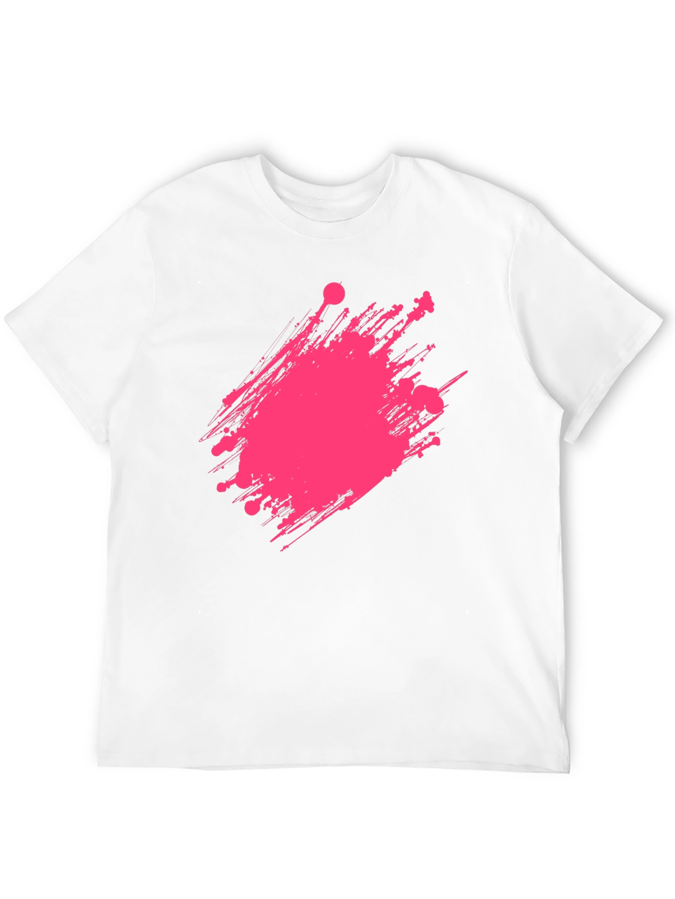 Modern Graphic Print Crew Neck T-Shirt