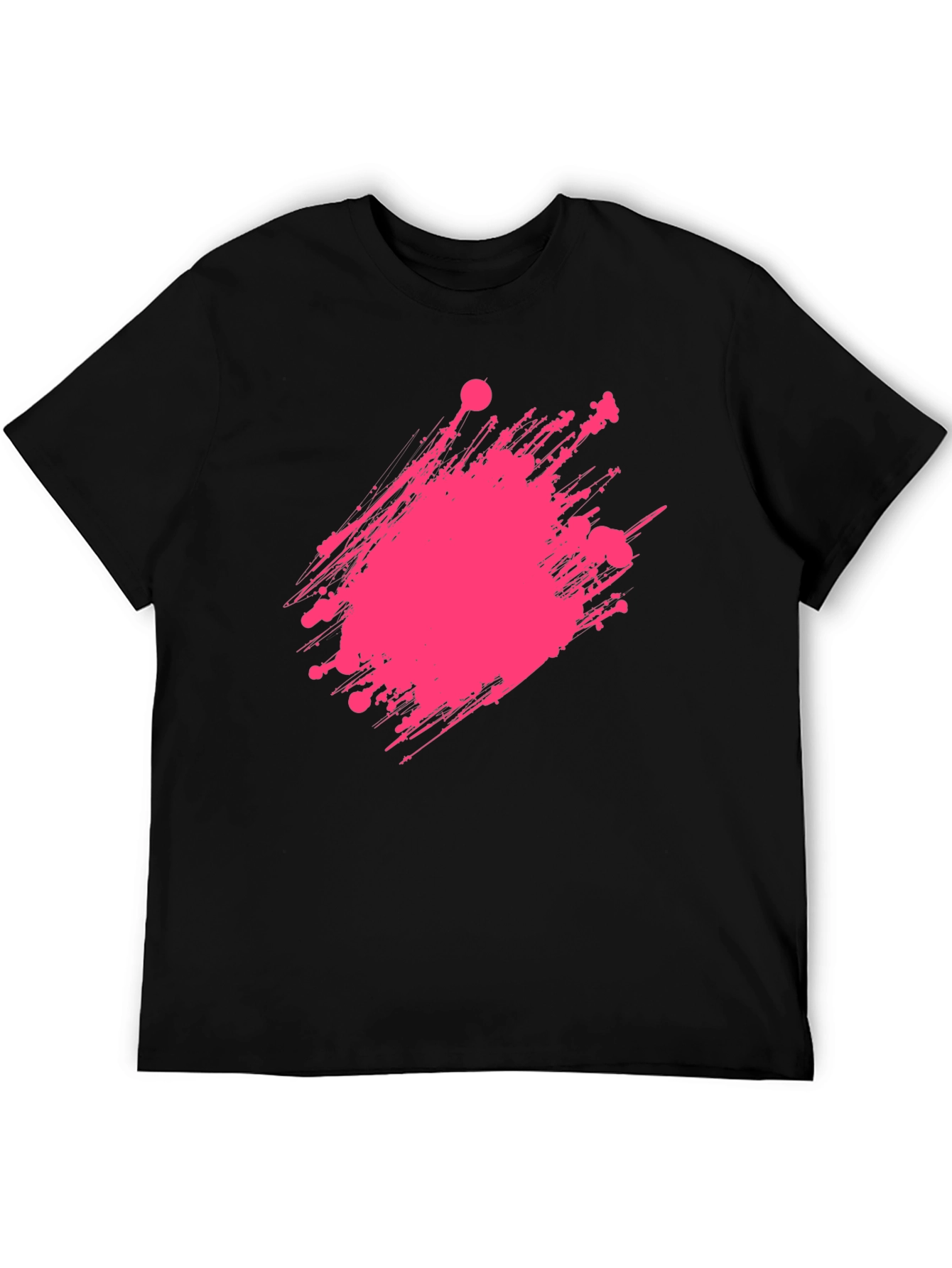 Modern Graphic Print Crew Neck T-Shirt