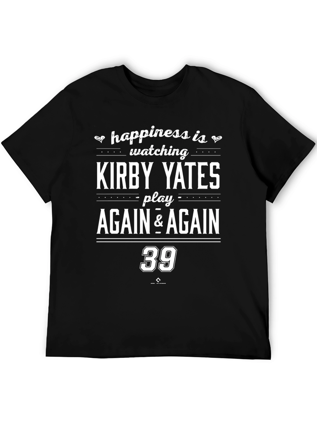 Kirby Yates Fan T-Shirt - Baseball Supporter Tee