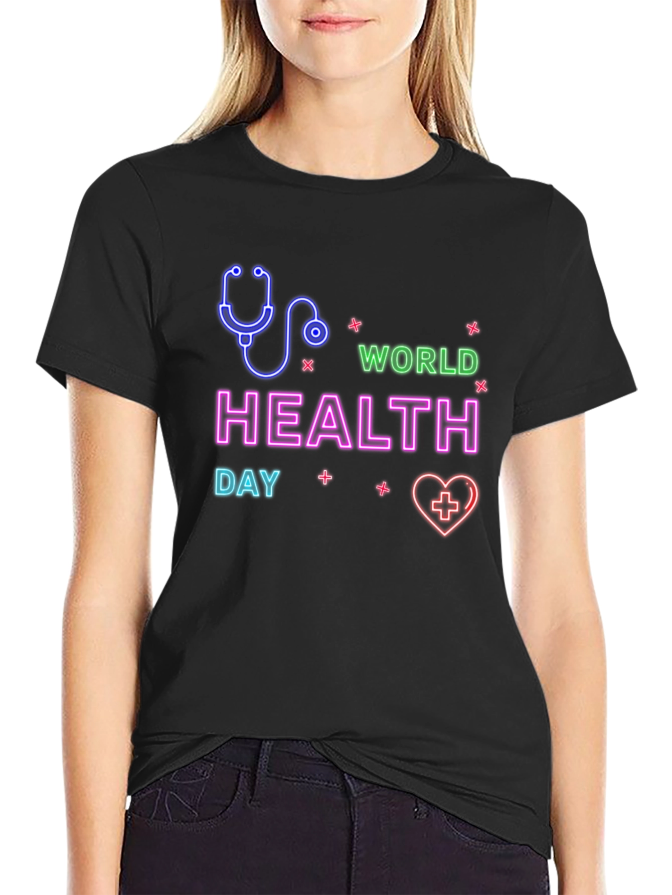 World Health Day Black Tee