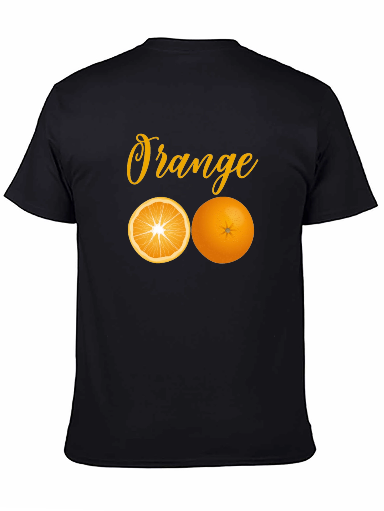 Orange Graphic Tee - Fresh Fruit Design