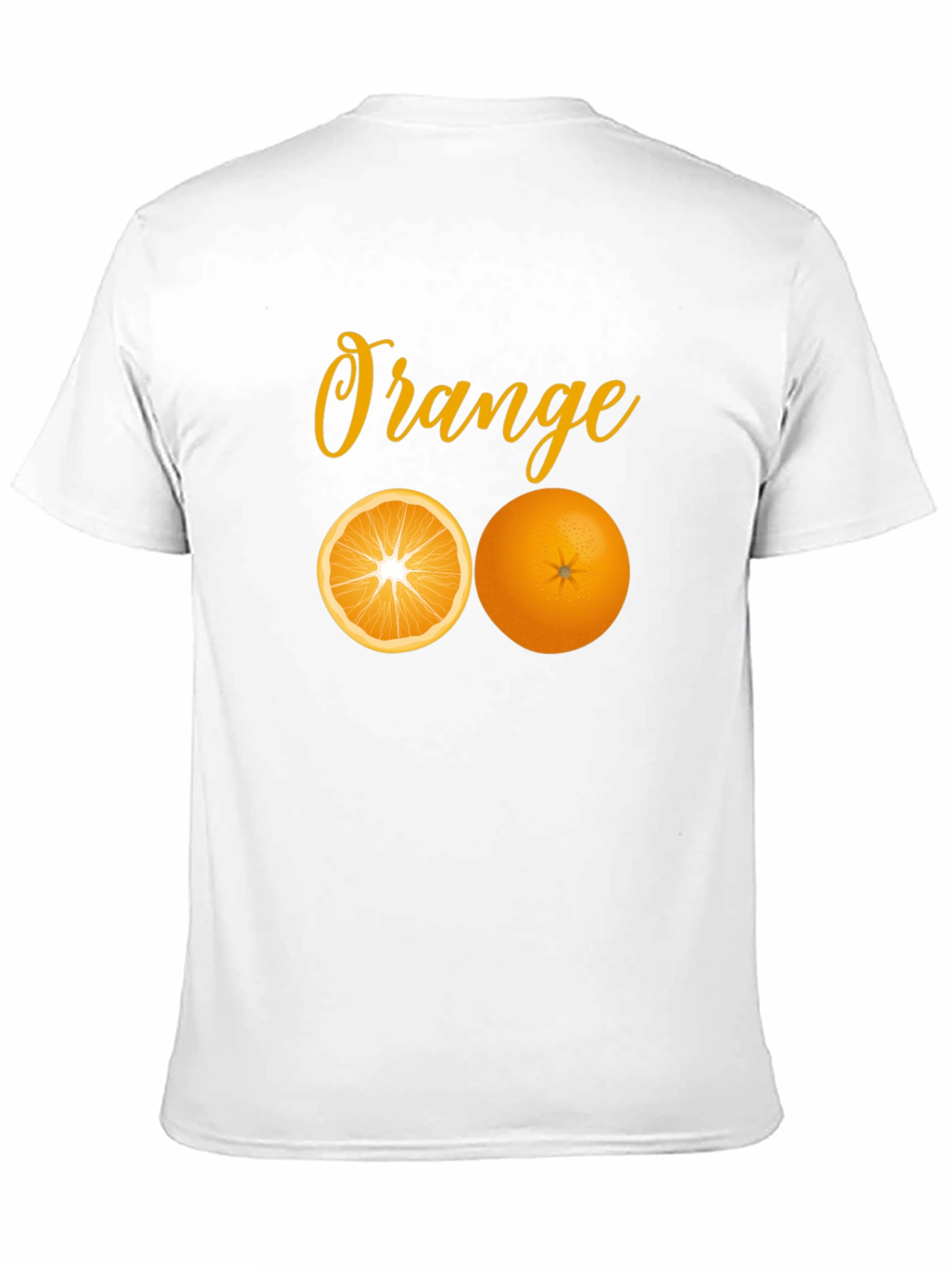 Orange Graphic Tee - Fresh Fruit Design