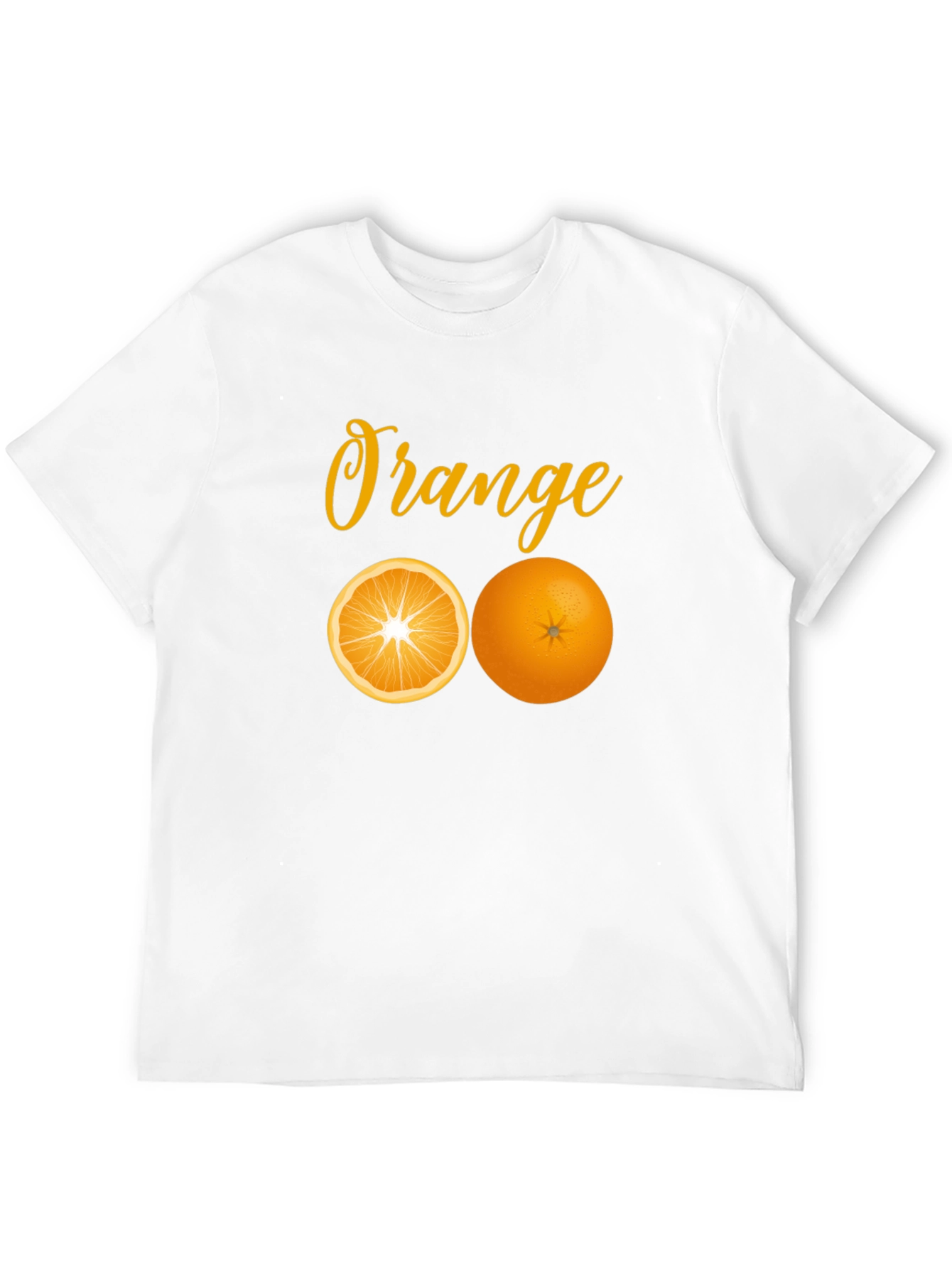 Orange Graphic Tee - Fresh Fruit Design
