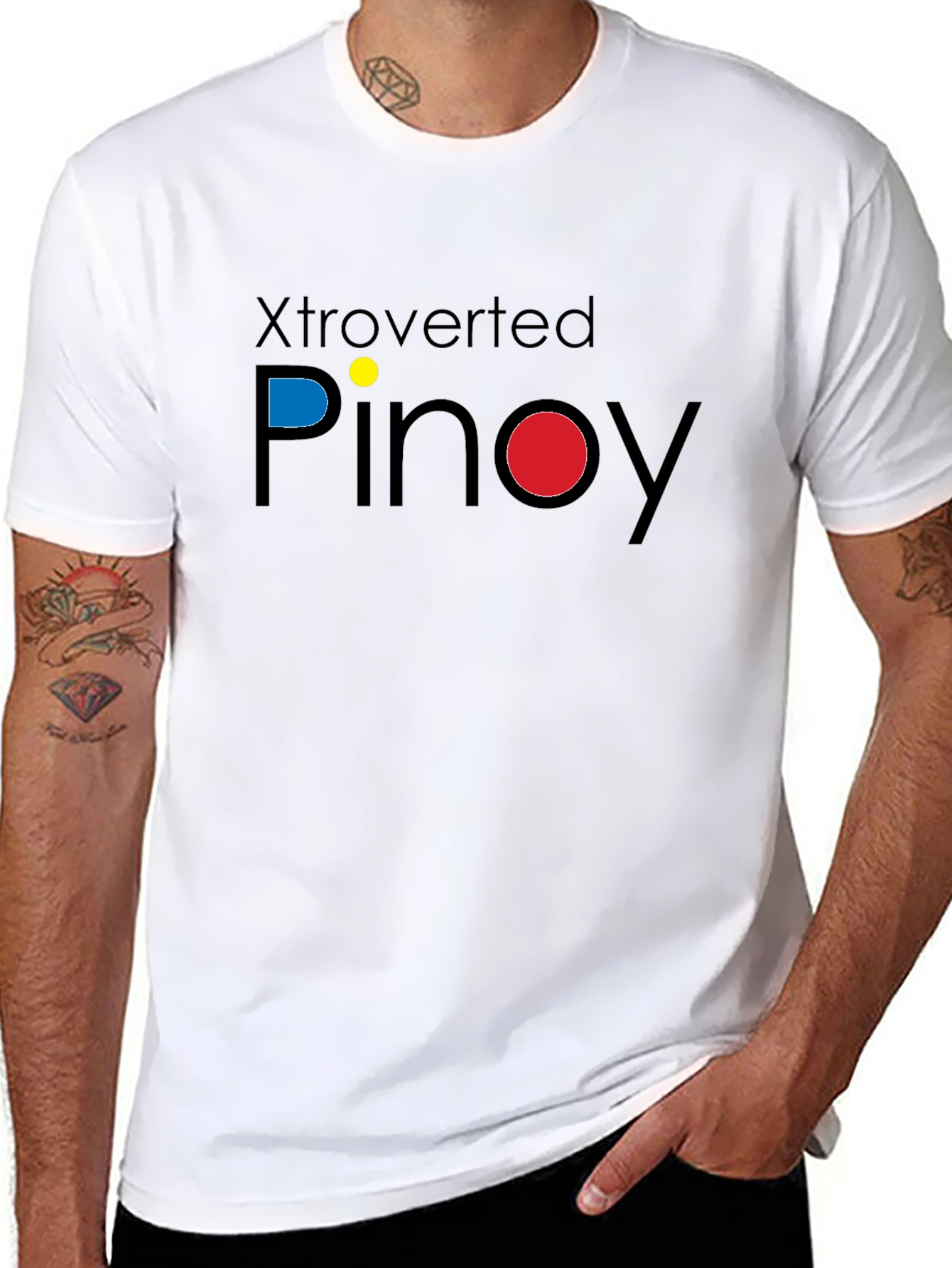 Xtroverted Pinoy Black T-Shirt - Philippines Pride
