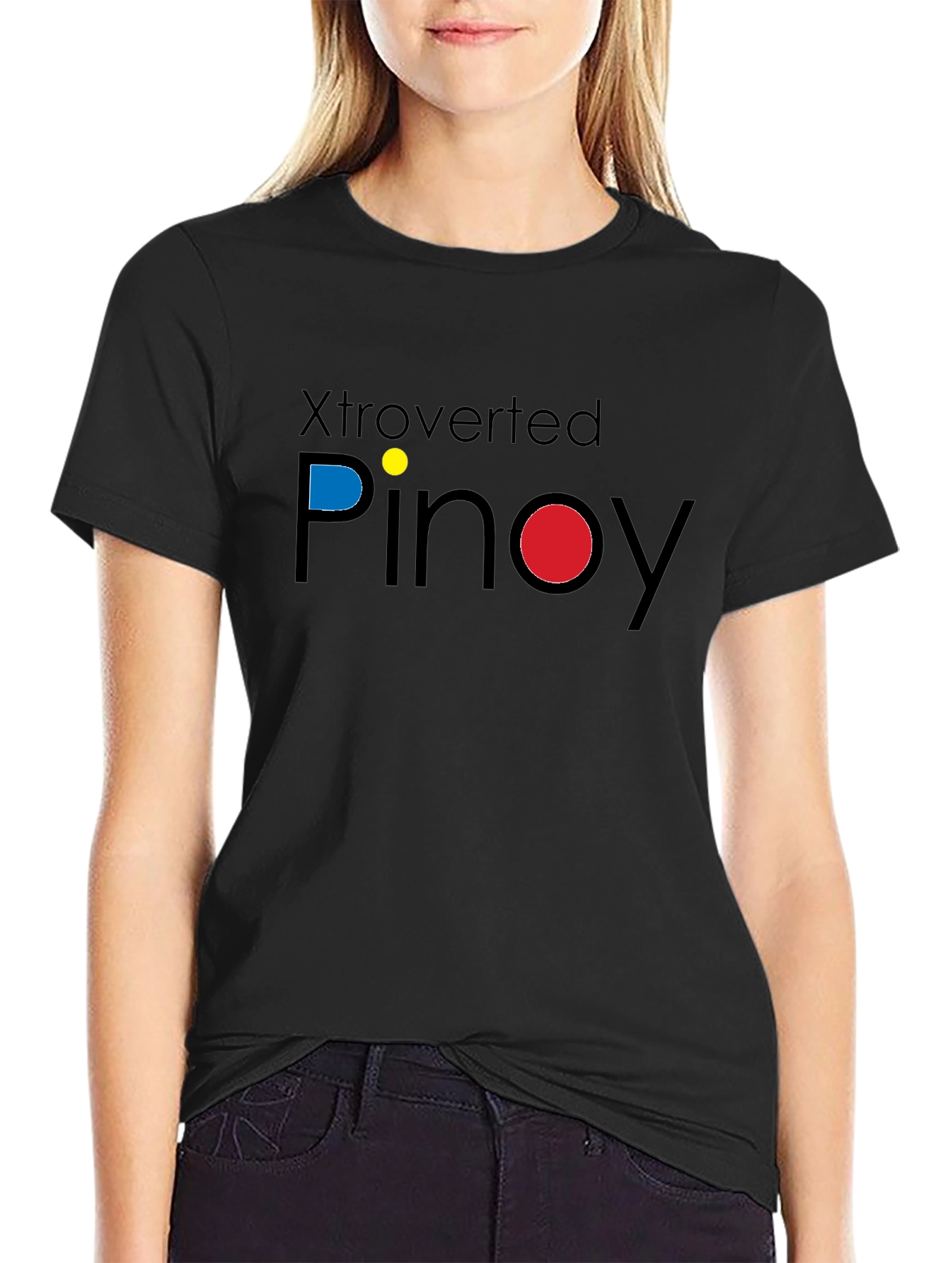 Xtroverted Pinoy Black T-Shirt - Philippines Pride
