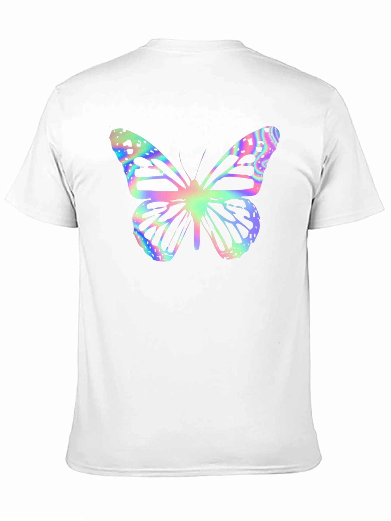 Butterfly Print Black T-Shirt
