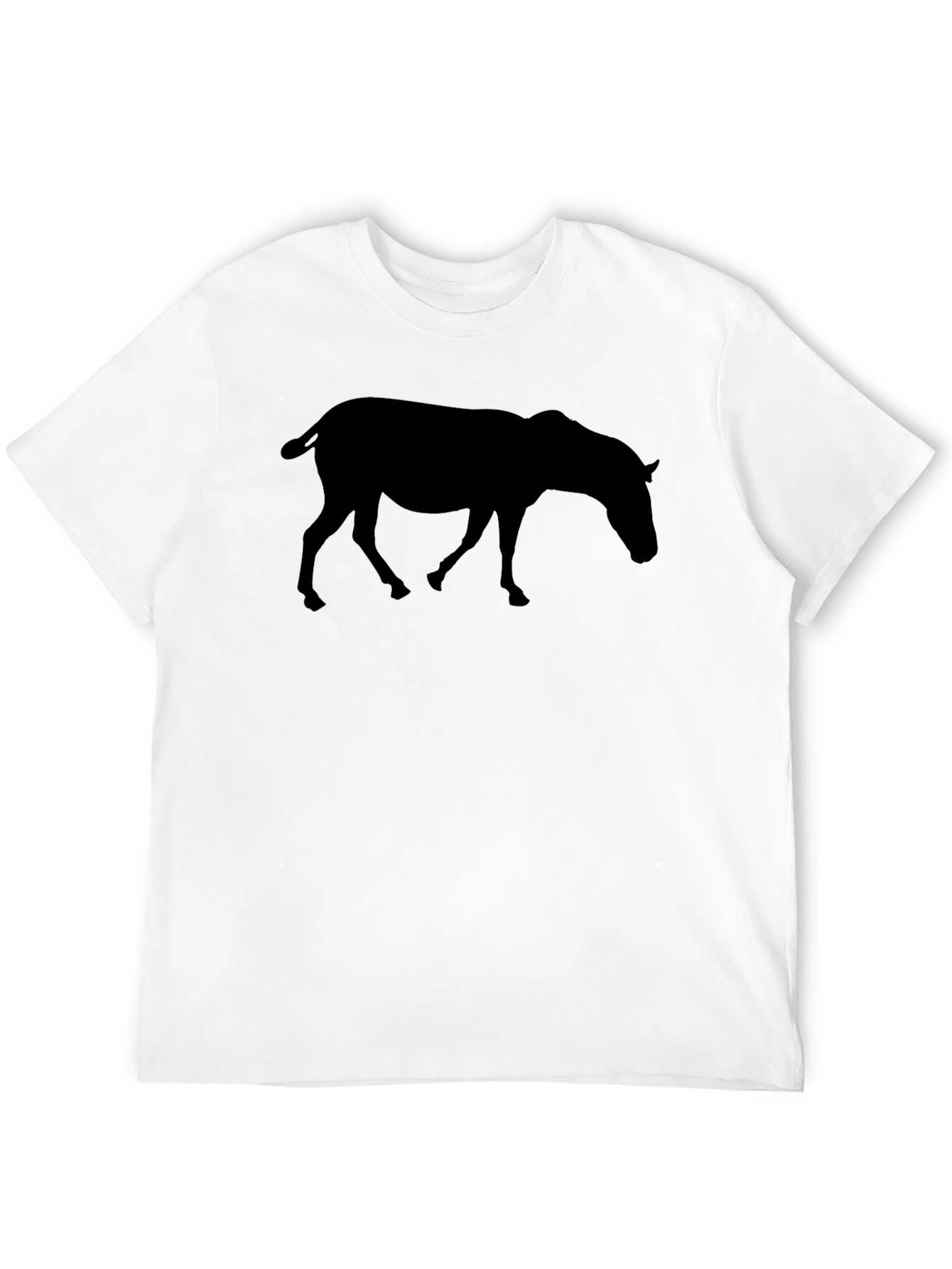 Horse Silhouette Black T-Shirt