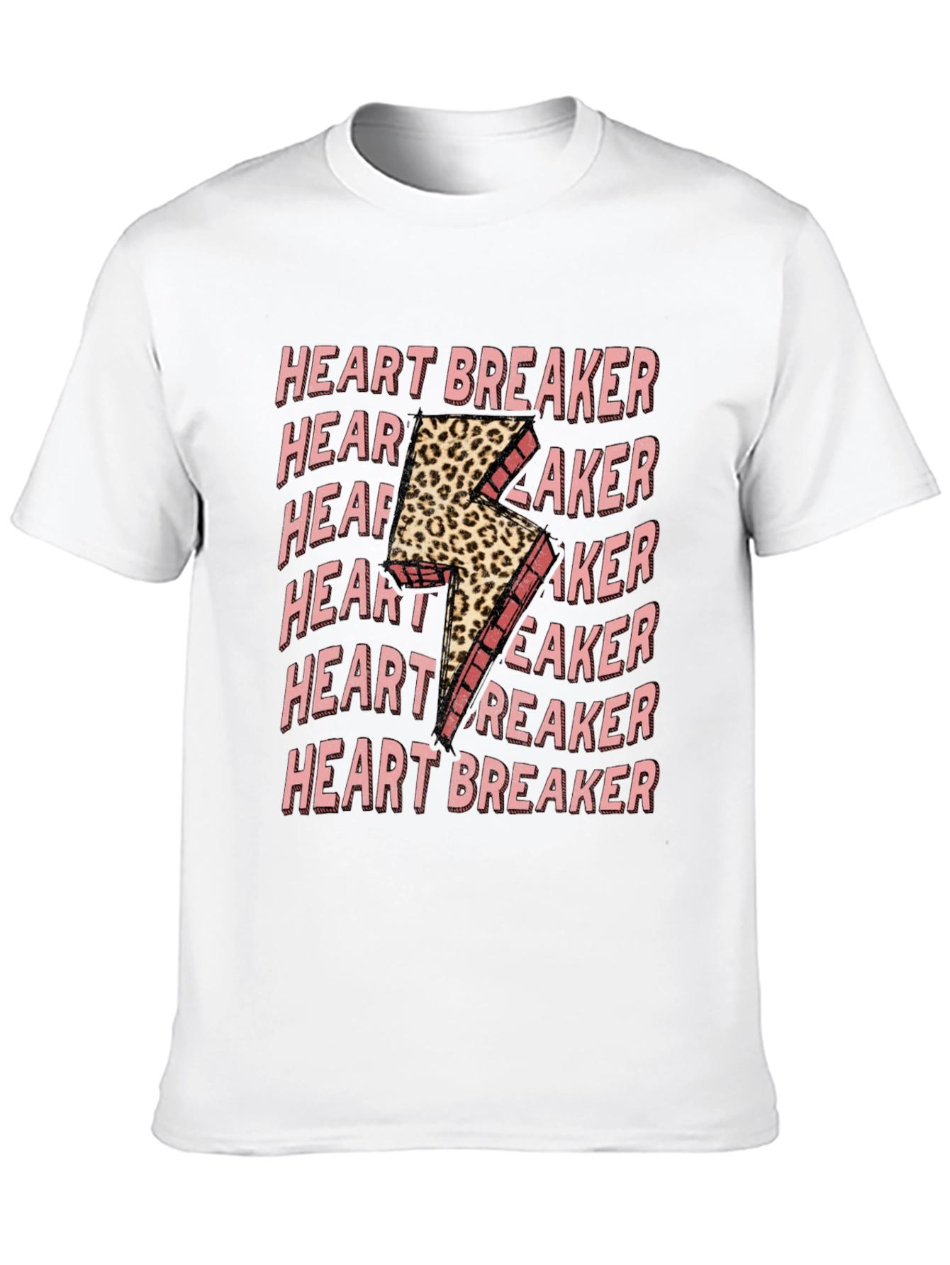 Heartbreaker Leopard Bolt Graphic Tee