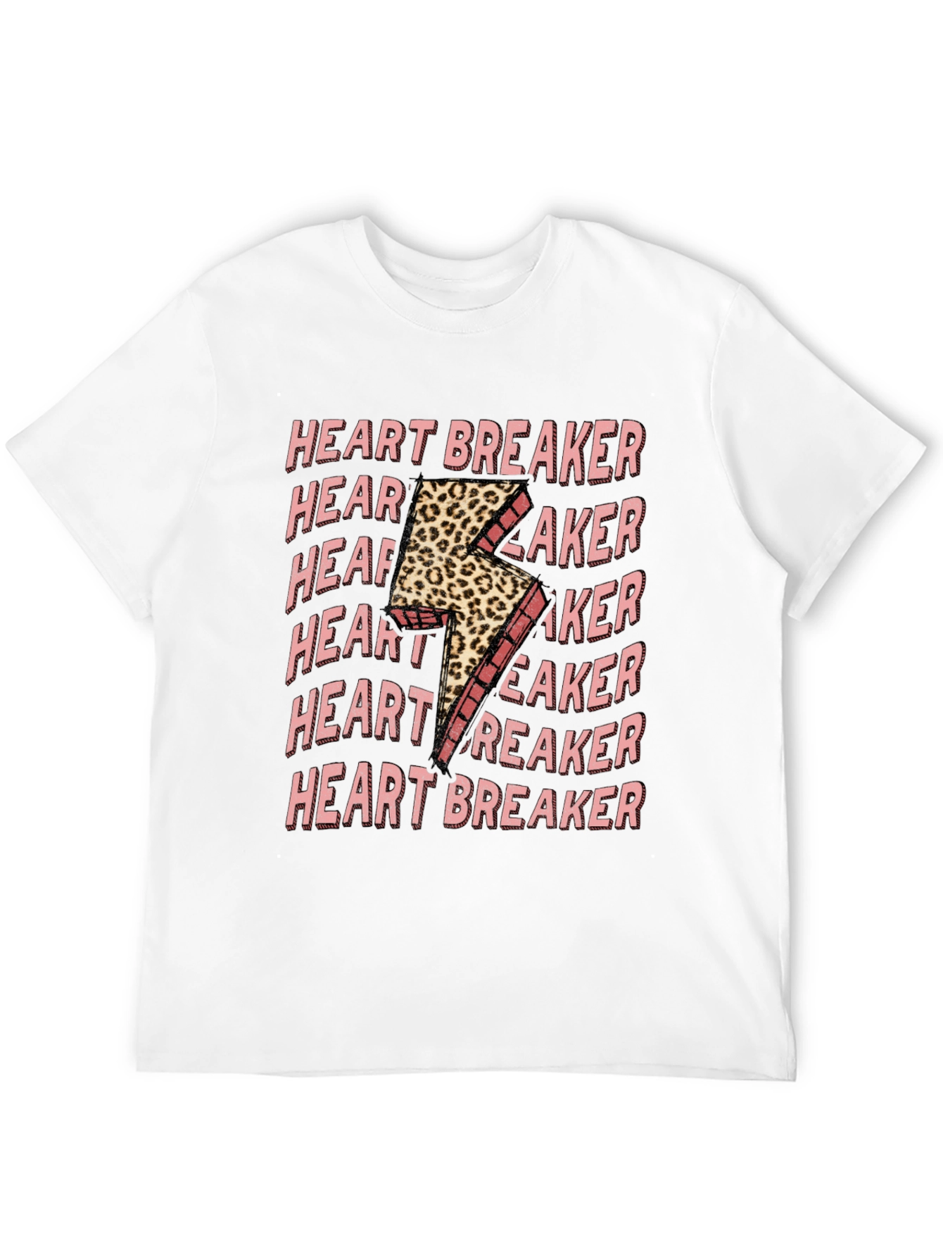 Heartbreaker Leopard Bolt Graphic Tee