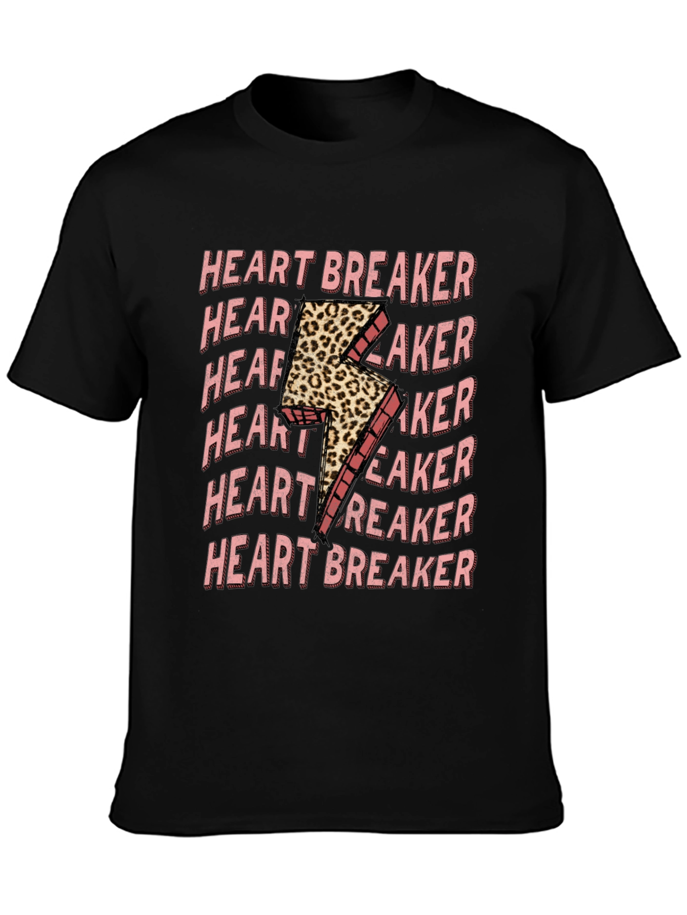 Heartbreaker Leopard Bolt Graphic Tee