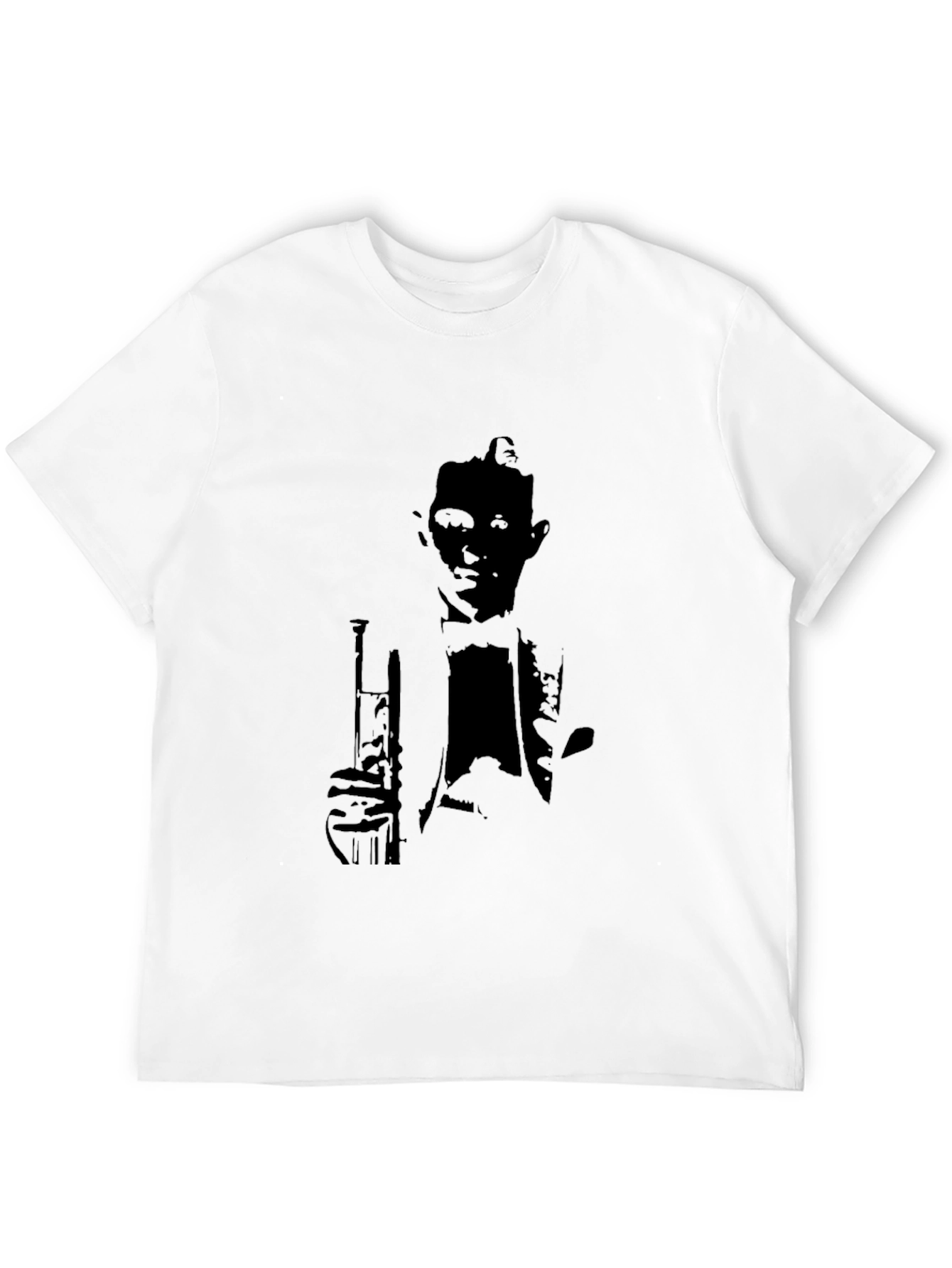 Black Silhouette Musician Graphic Tee