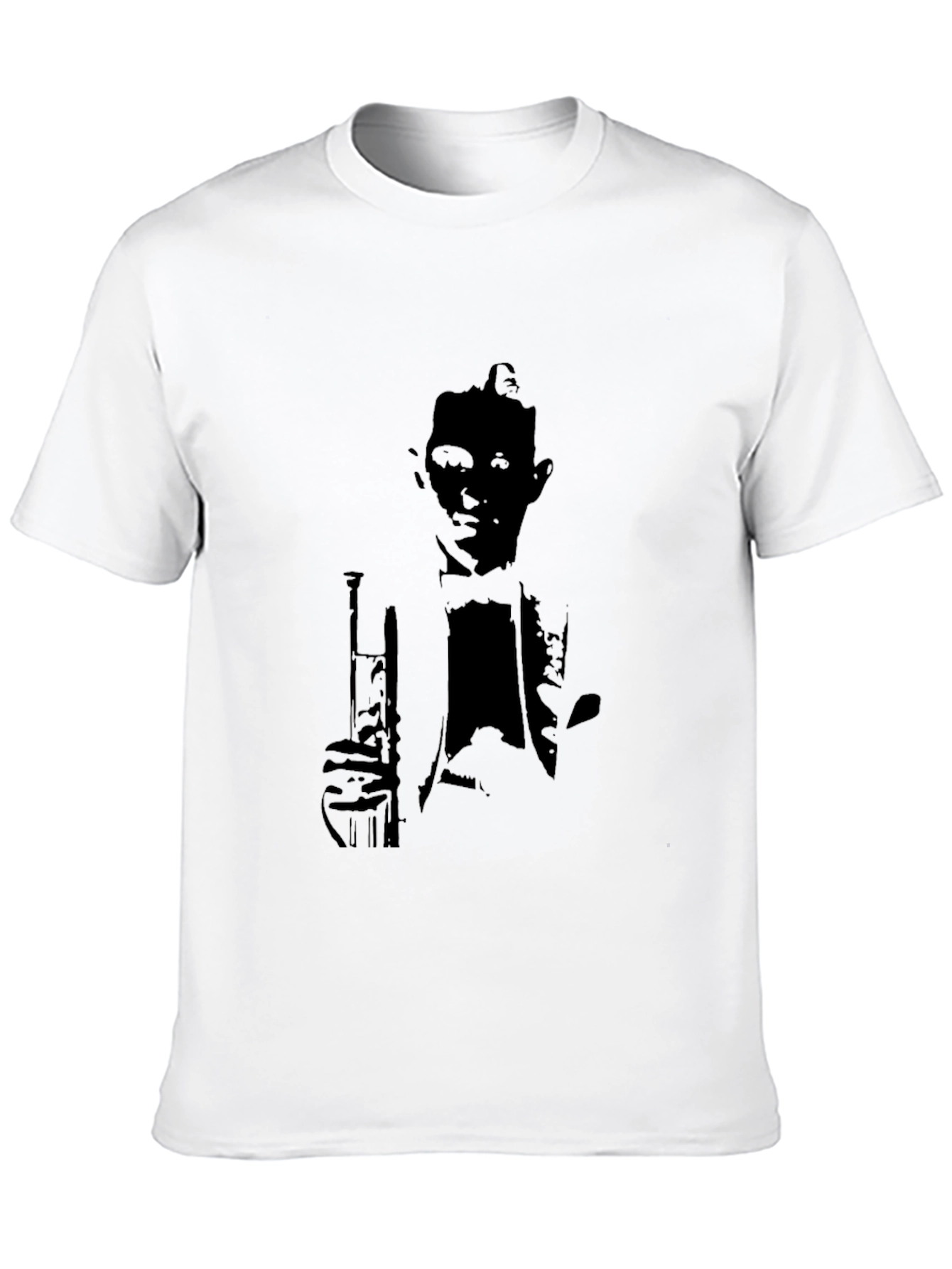 Black Silhouette Musician Graphic Tee