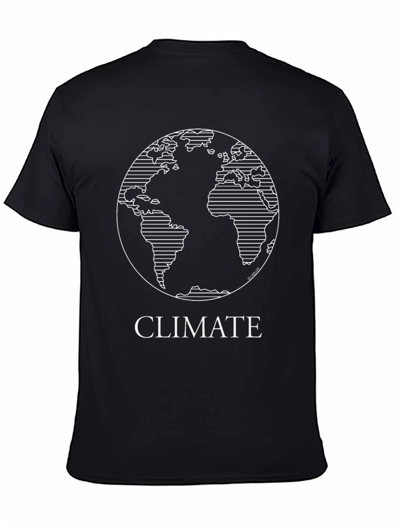 Climate Change Awareness Graphic T-Shirt - Black