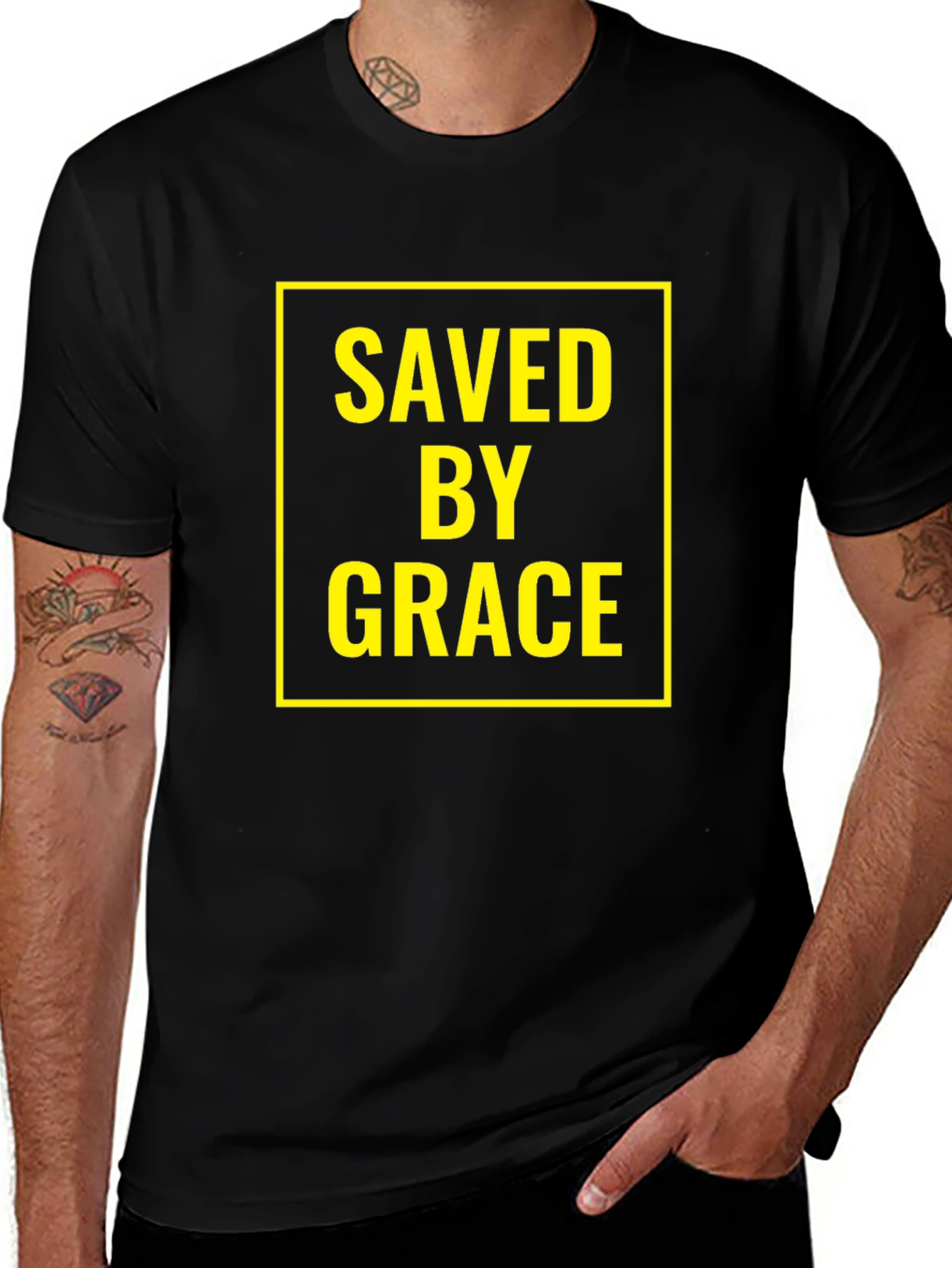 Saved by Grace T-Shirt - Christian Apparel
